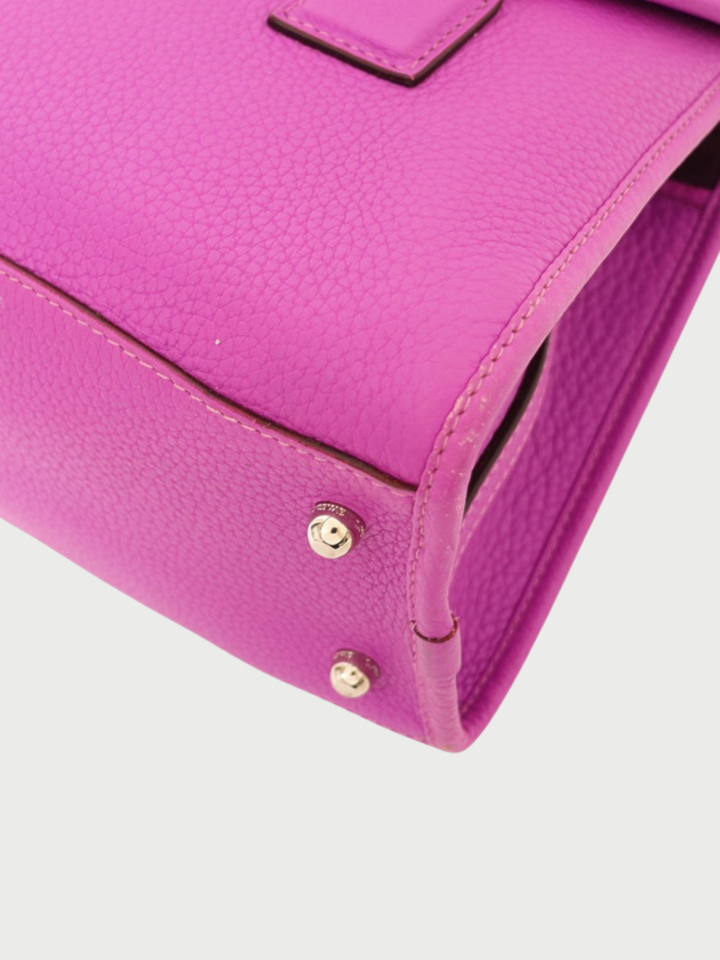 Loewe 2010s Purple Leather Alamo 28 Bag