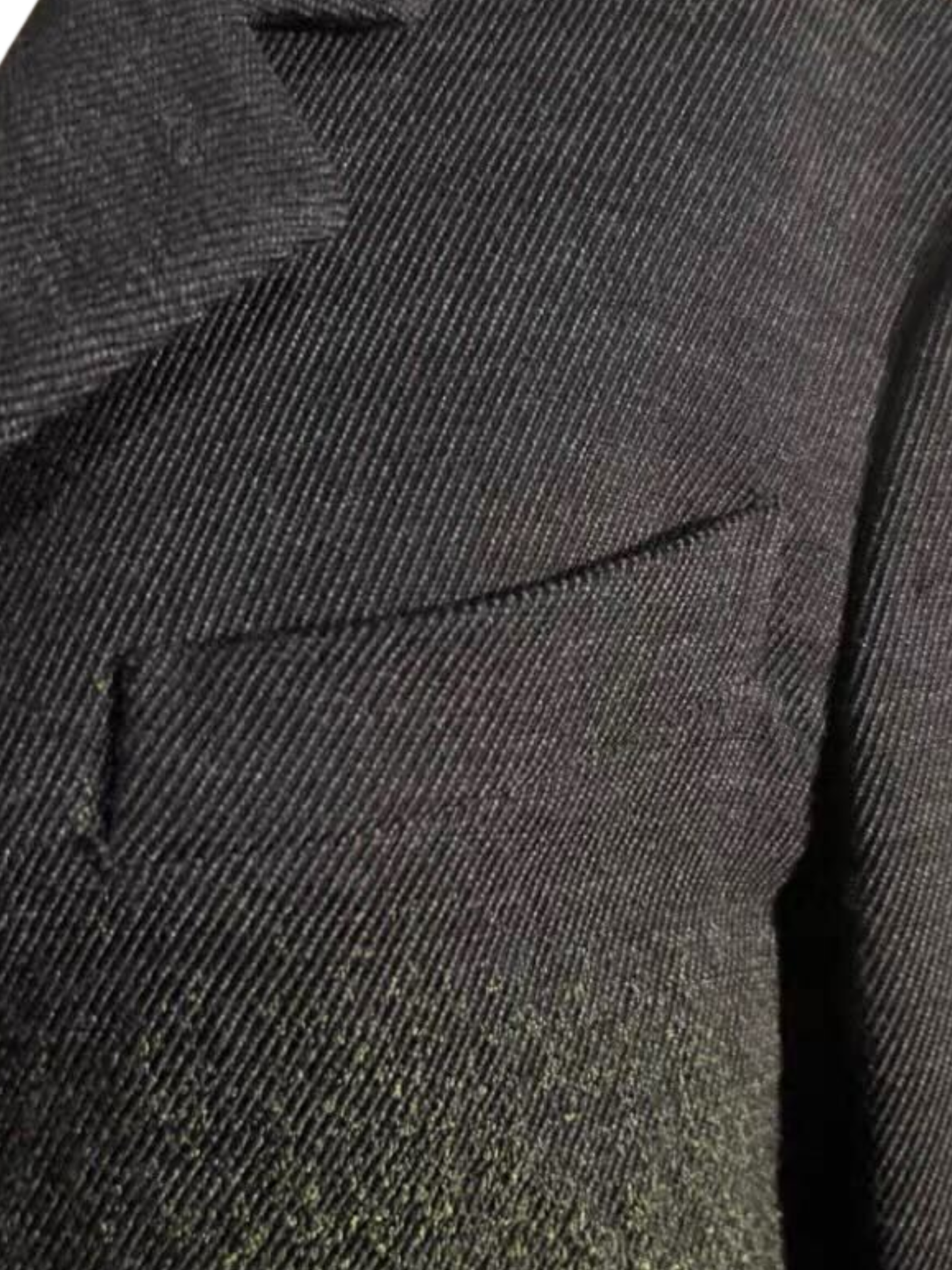 Prada AW 2007 Green Ombre Ruched Runway Detail Coat