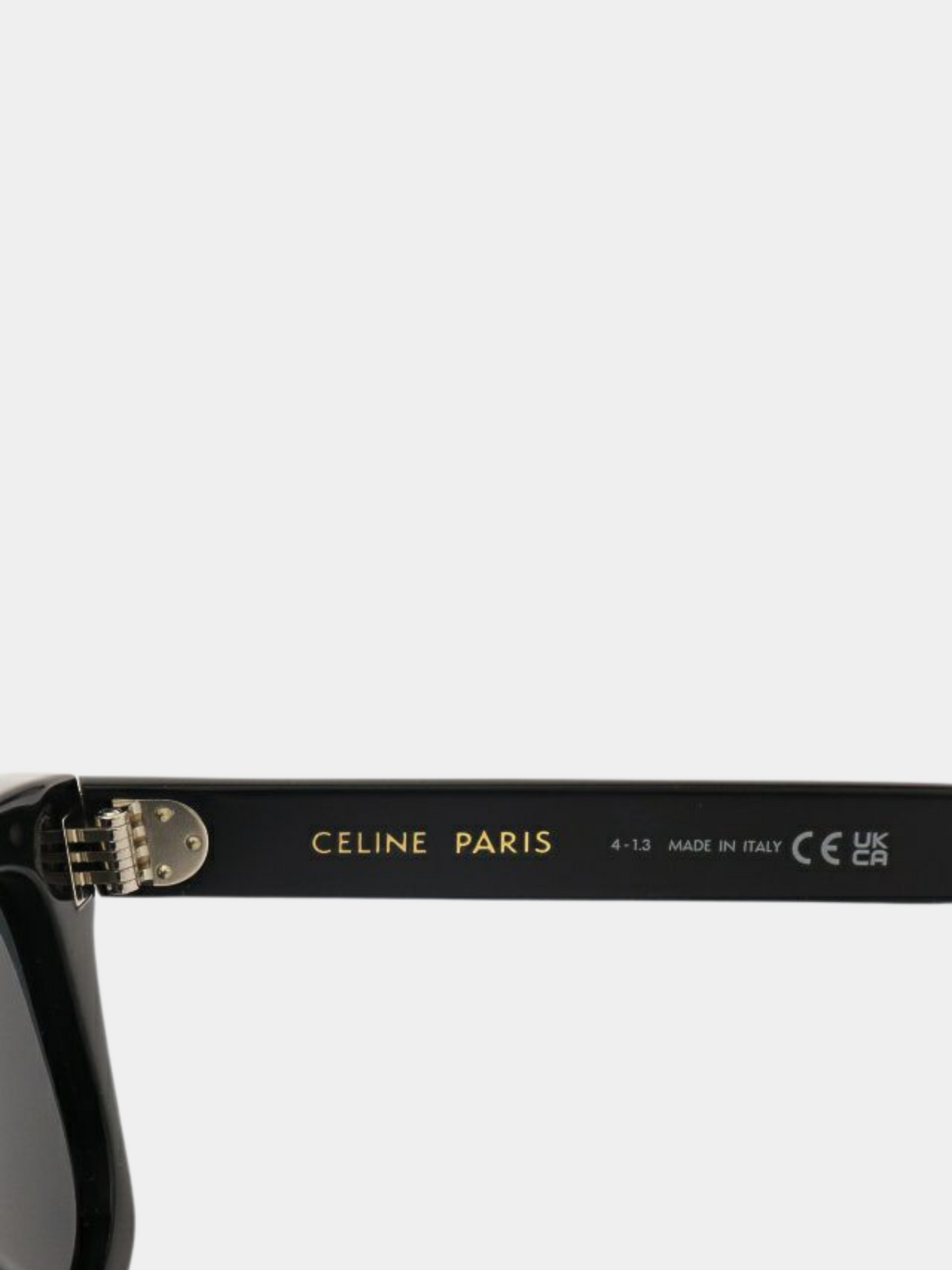 Celine 2010s Black Logo Sunglasses