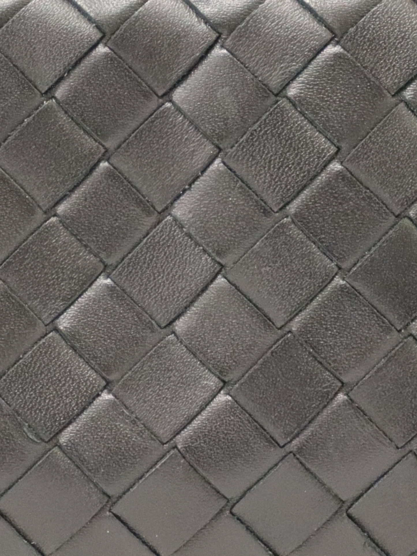 Bottega Veneta 2010s Black Leather Intrecciato Coin Case