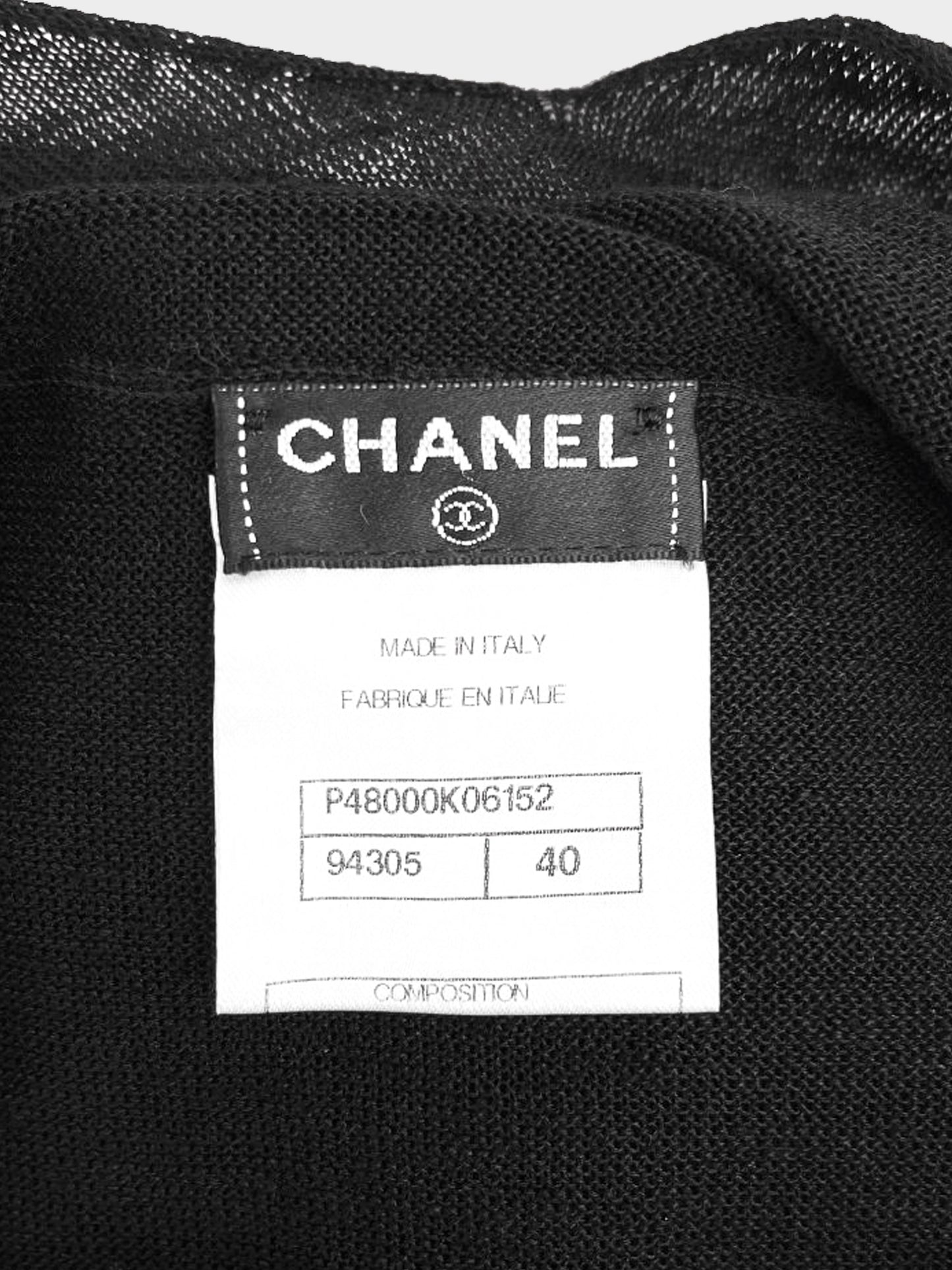 Chanel by Karl Lagerfeld 2010s Black Linen Knit Dress