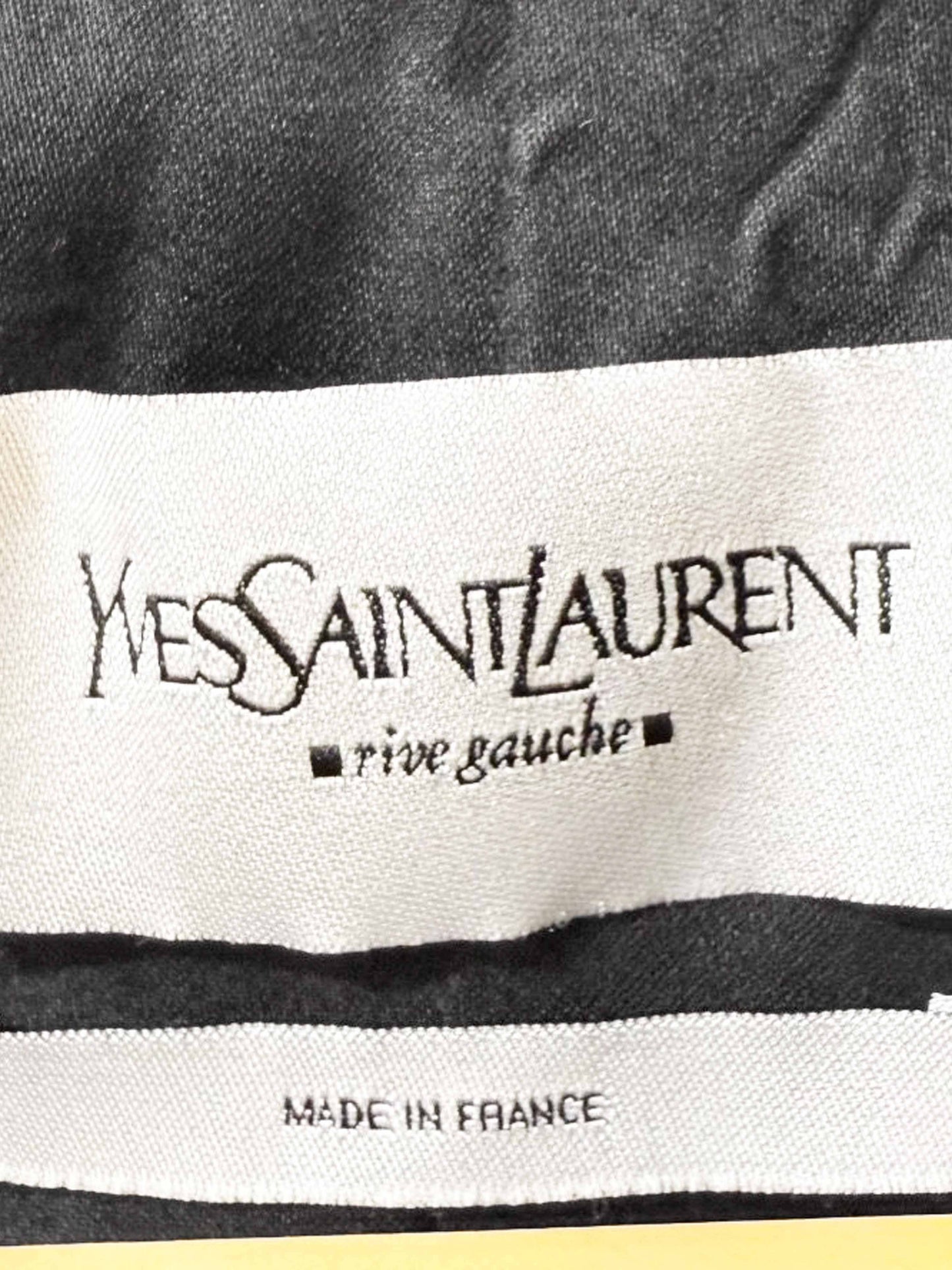 Yves Saint Laurent 2005 Rive Gauche Black Cotton Gold-studded Jacket