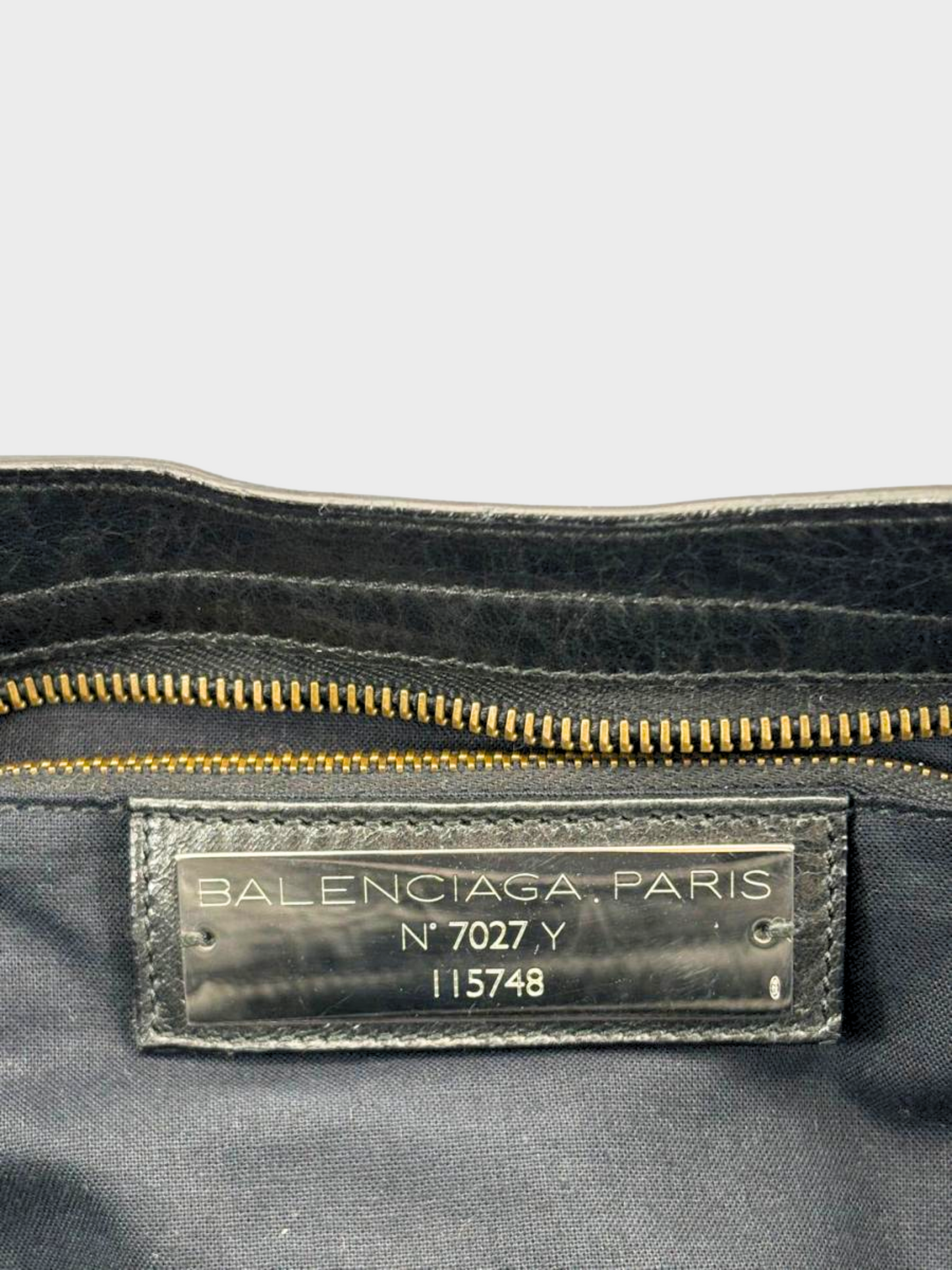 Balenciaga SS 2006 Black Leather Motorcycle City Bag