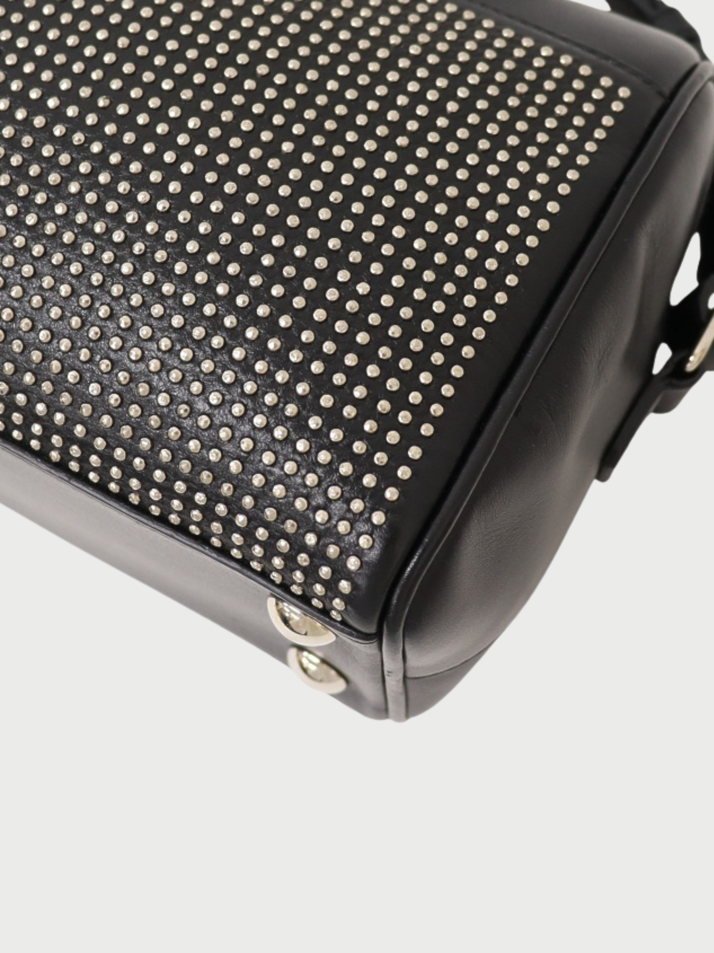 Yves Saint Laurent 2010s Black Leather Baby Duffle Bag