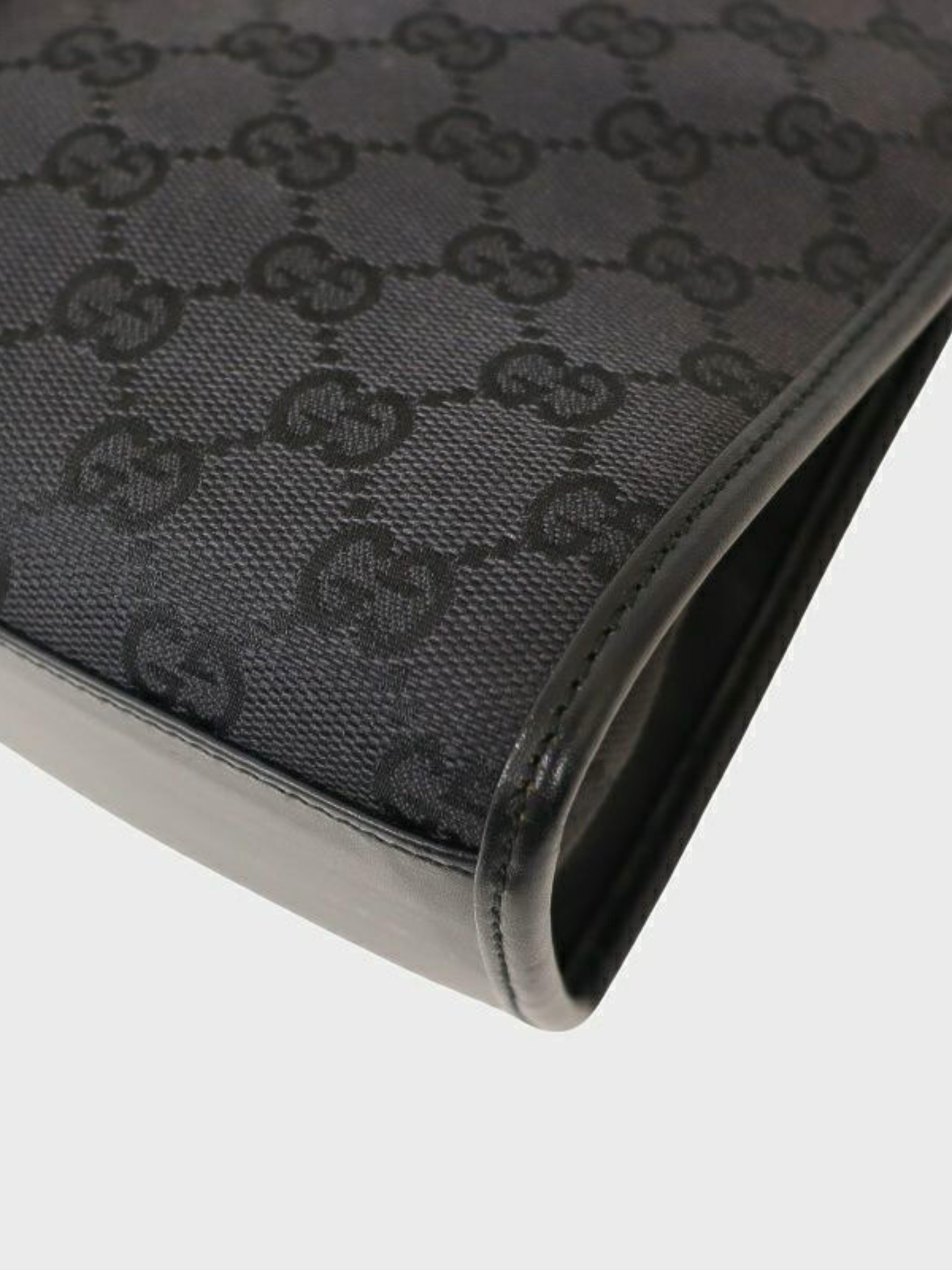 Gucci 2000s Black GG Canvas Jackie Handbag