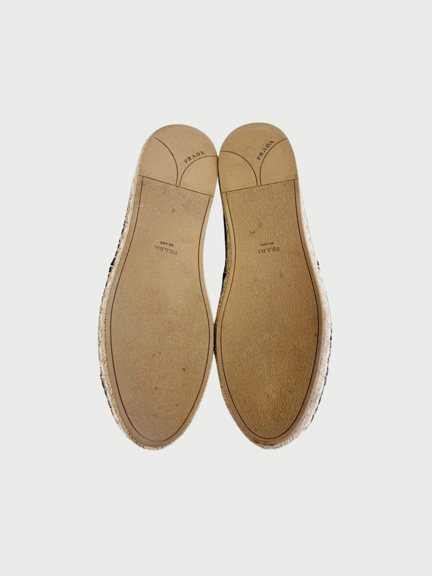 Prada 2010s Black Leather Bow Espadrilles