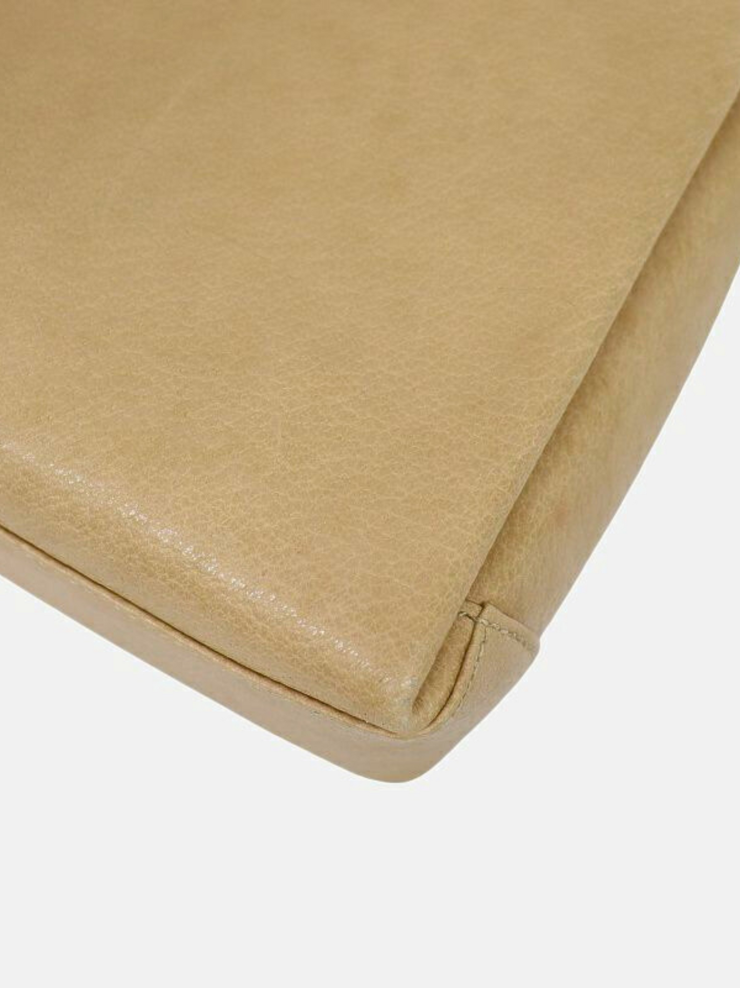 Gucci 1990s Beige Bamboo Turn Lock Leather Handbag