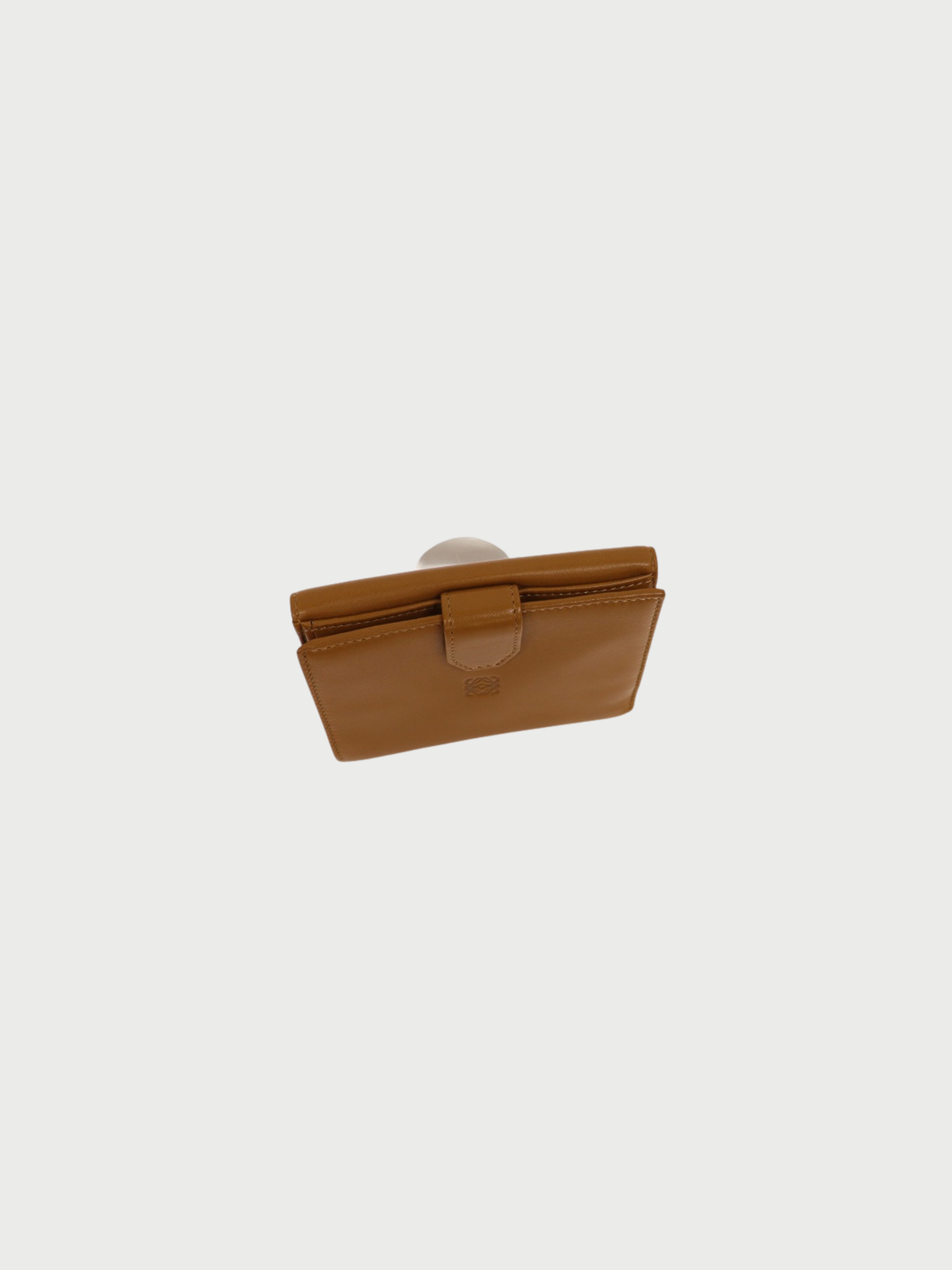 Loewe 2000s Brown Nappa Leather Anagram Wallet