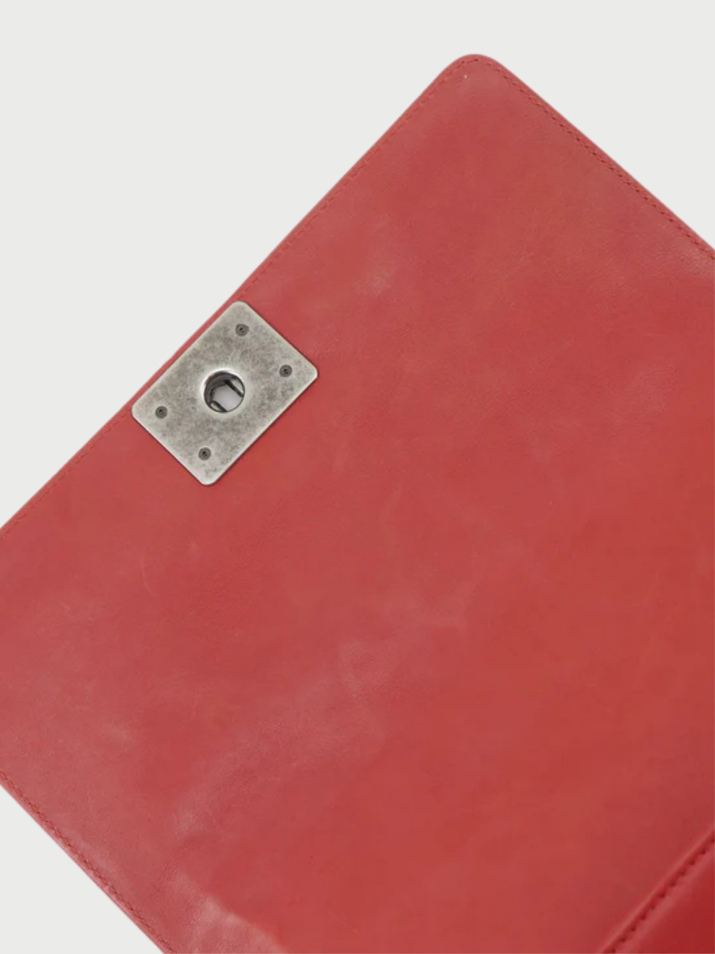 Chanel 2012 Red Leather Boy Chanel Shoulder Bag