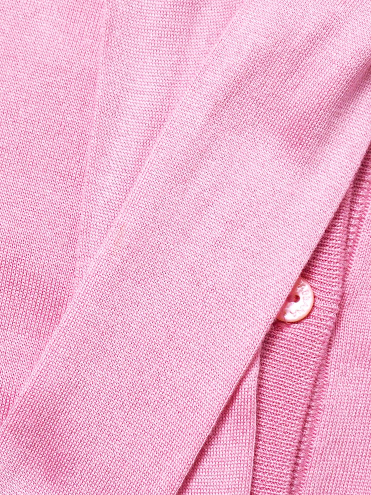 Dolce and Gabbana 2010s Pink Silk Ascot Collar Knit Top