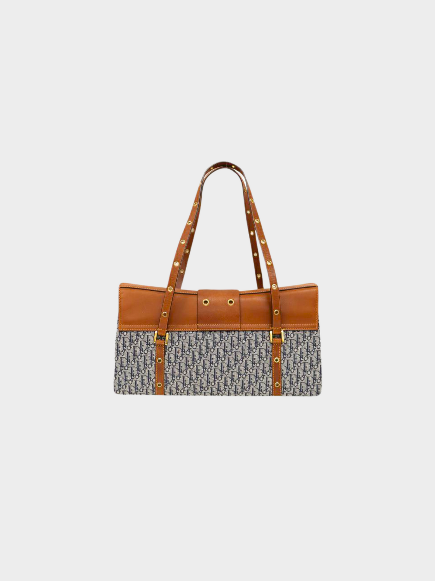 Christian Dior 1990s Blue Canvas Monogram Street Chic Bag