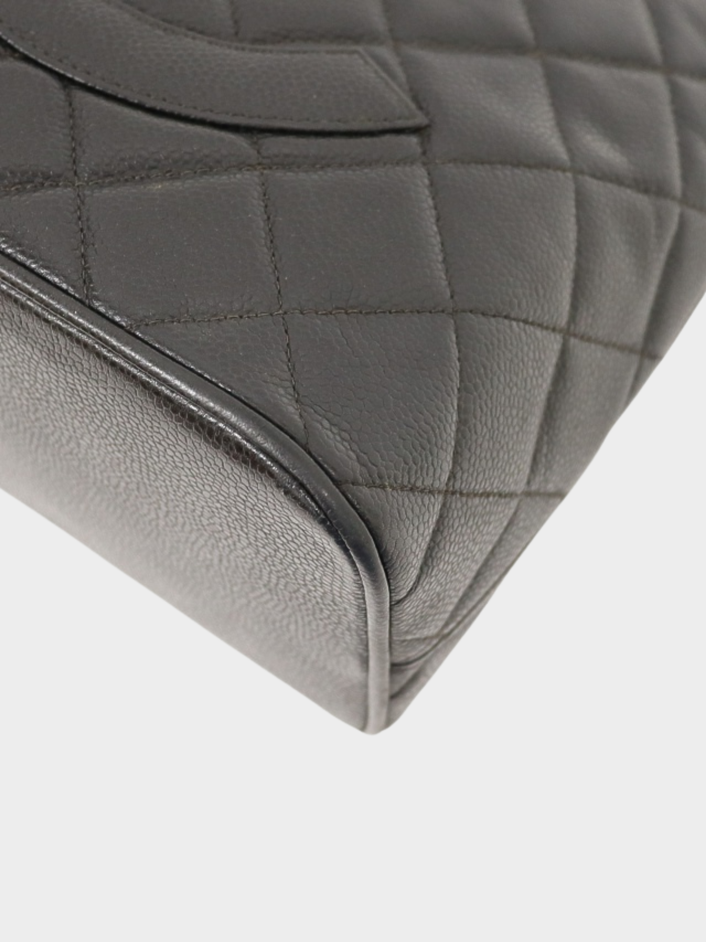Chanel 2003 Black Caviar Leather Tote Bag