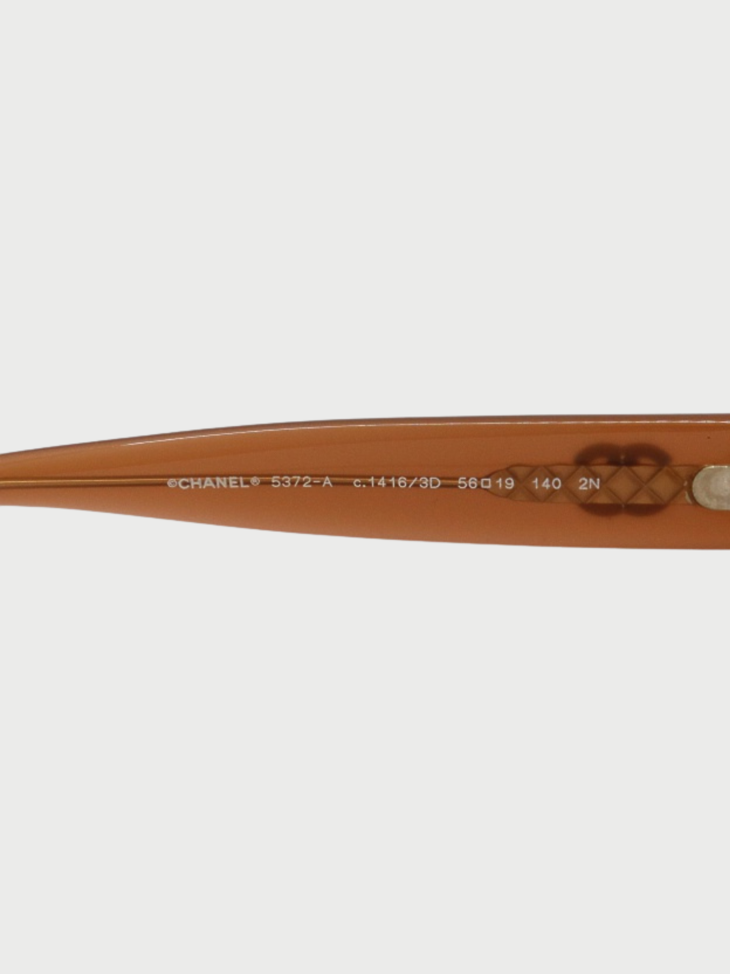 Chanel 2000s Brown Tortoiseshell Plastic Sunglasses