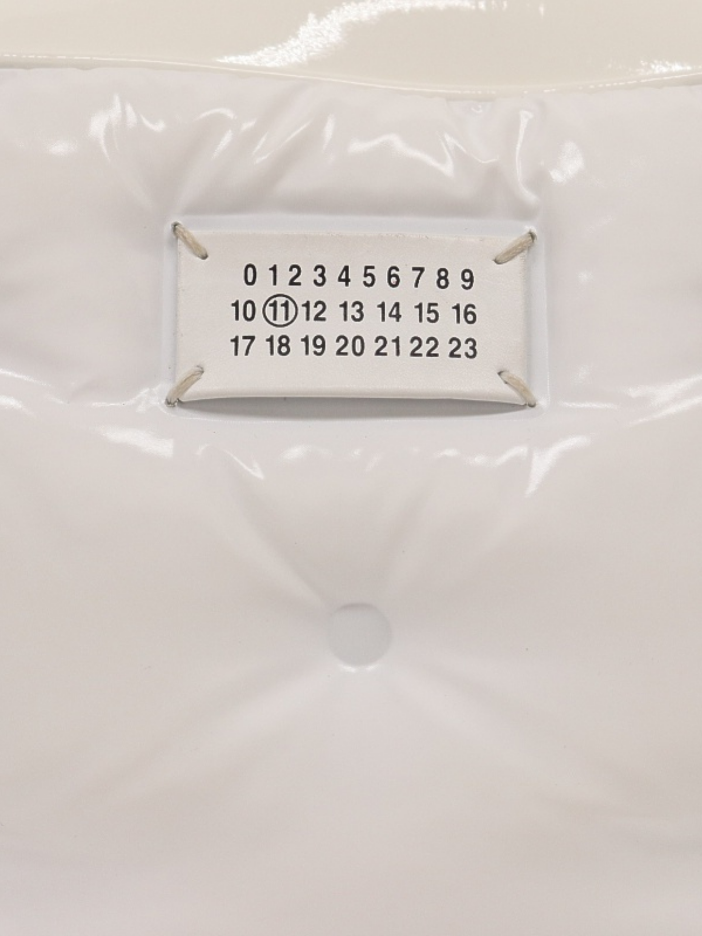 Maison Margiela SS 2018 White Leather Glam Slam Shoulder Bag