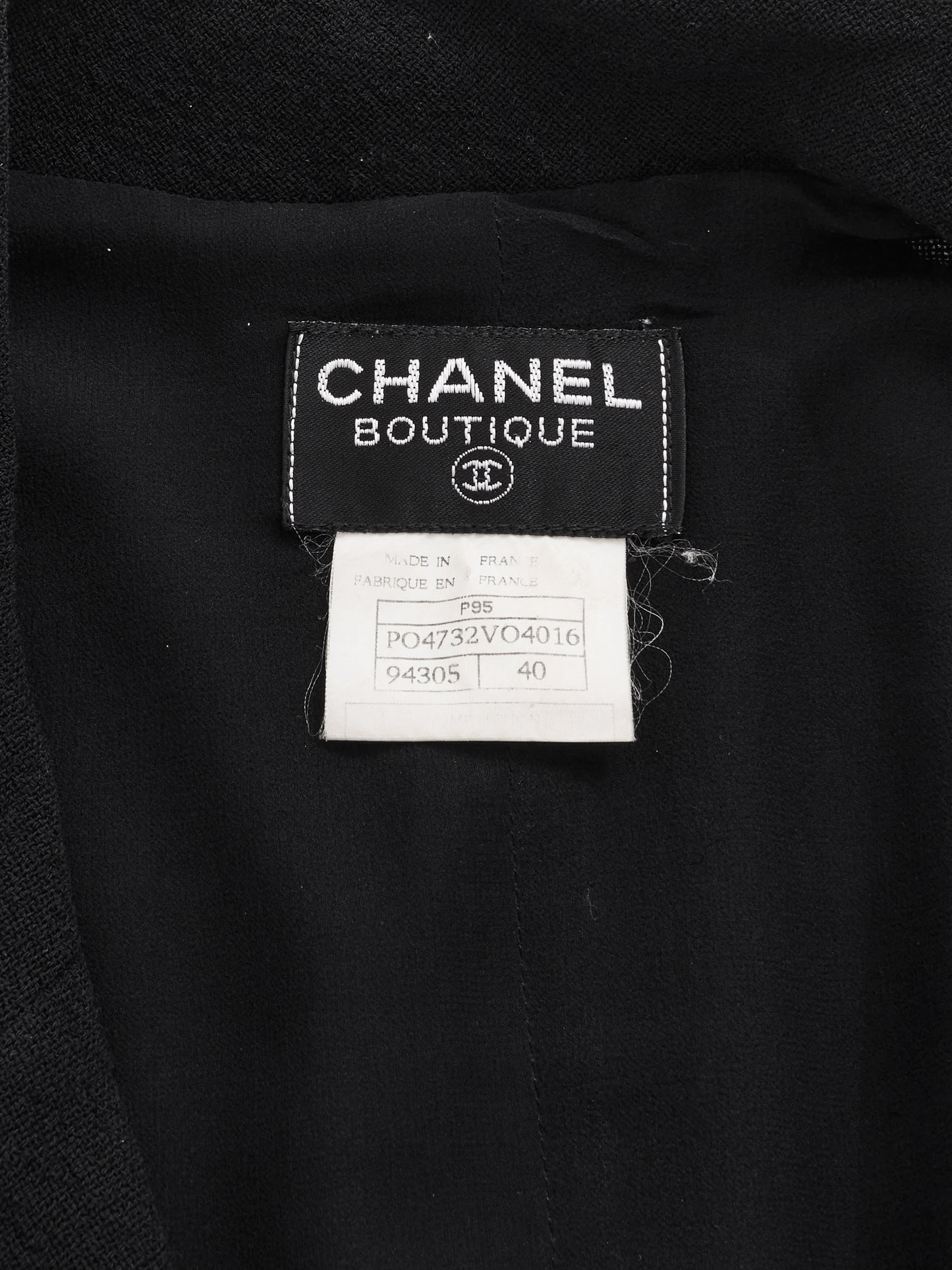 Chanel by Karl Lagerfeld SS 1995 Black Sleeveless Midi Dress with Button Up Closure