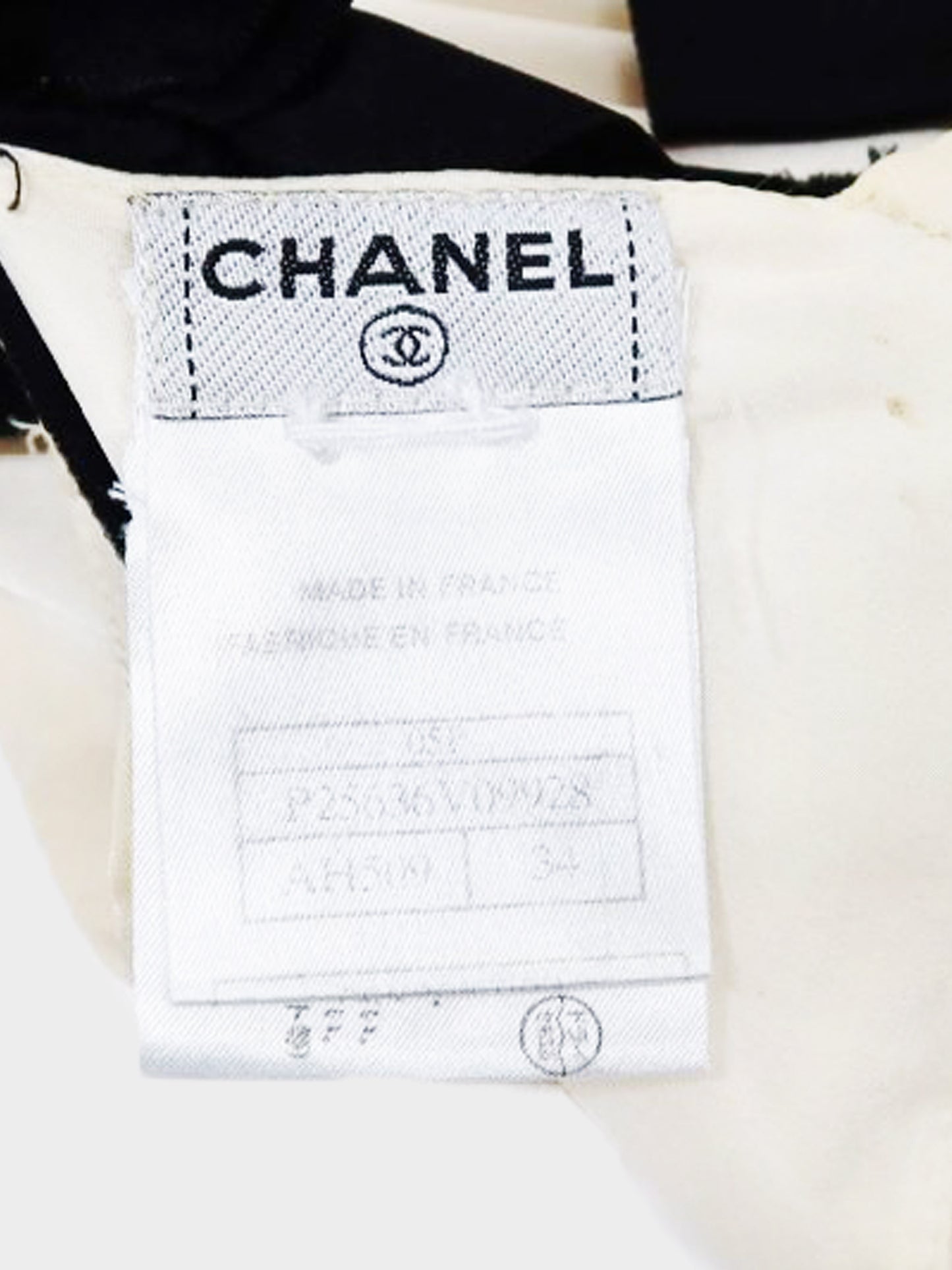 Chanel SS 2005 Two-tone Silk Top with Ribbons