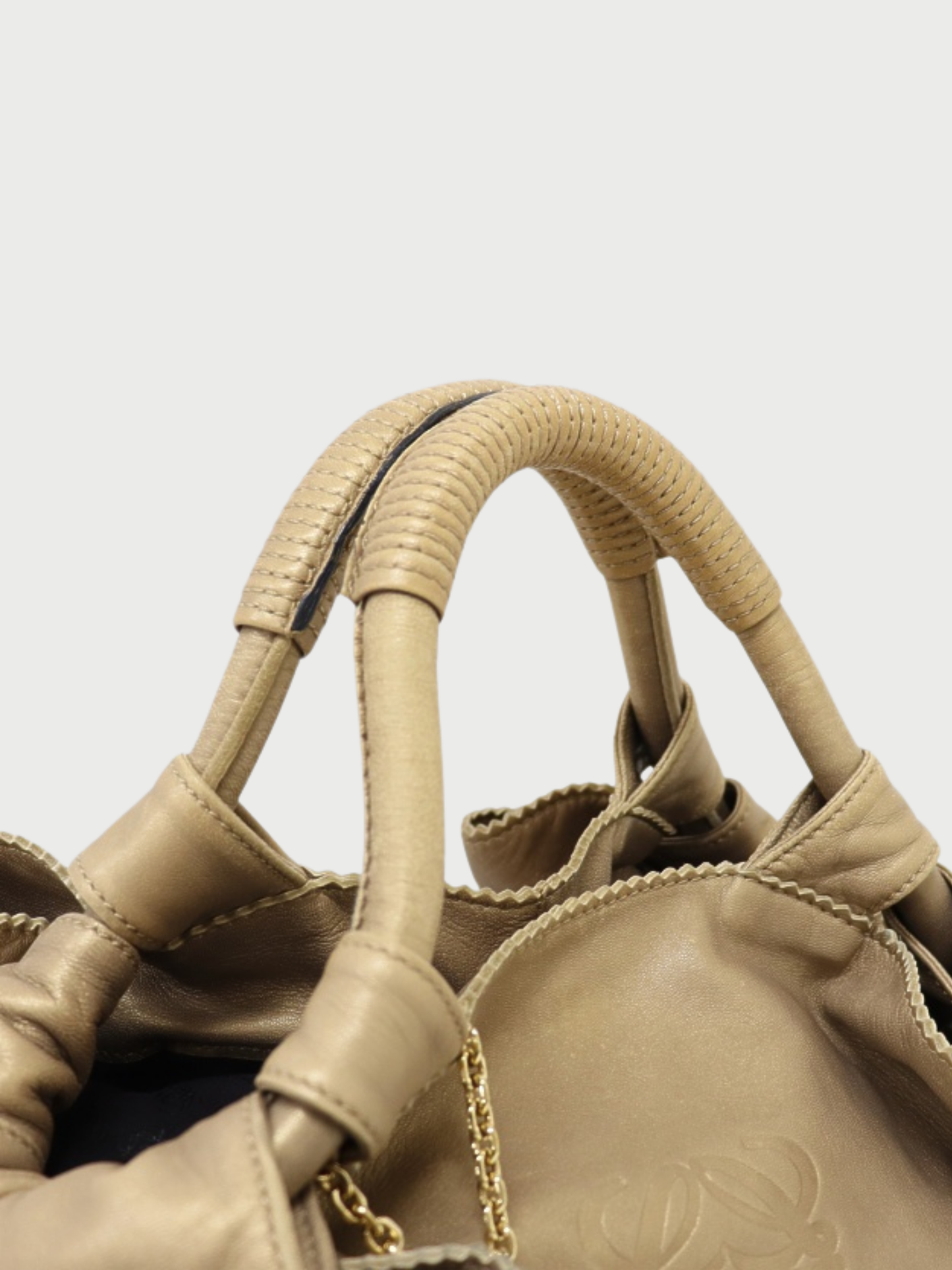 Loewe 2000s Gold Nappa Leather Nappa Aire Bag