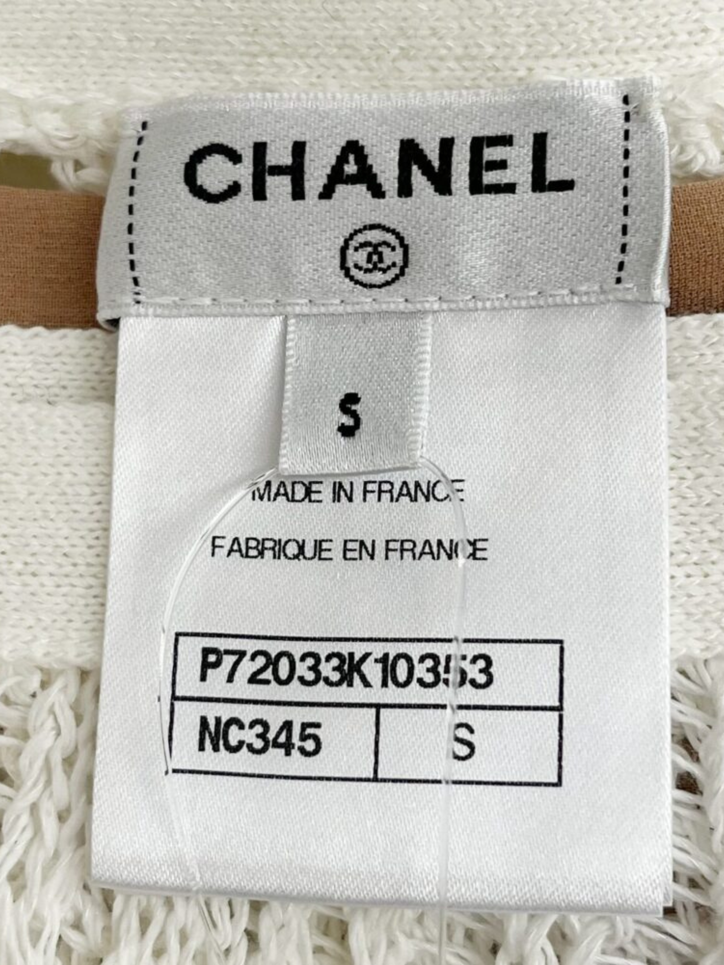 Chanel 2022 White Cotton Crochet Pareo Skirt Set