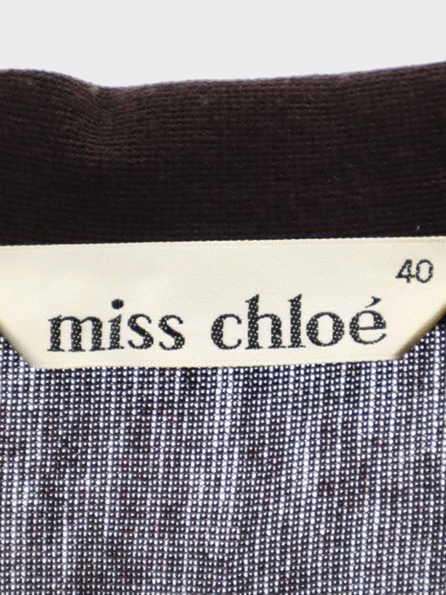 Chloé 2000s Brown Wool-blend Button-down Long Sleeve Dress
