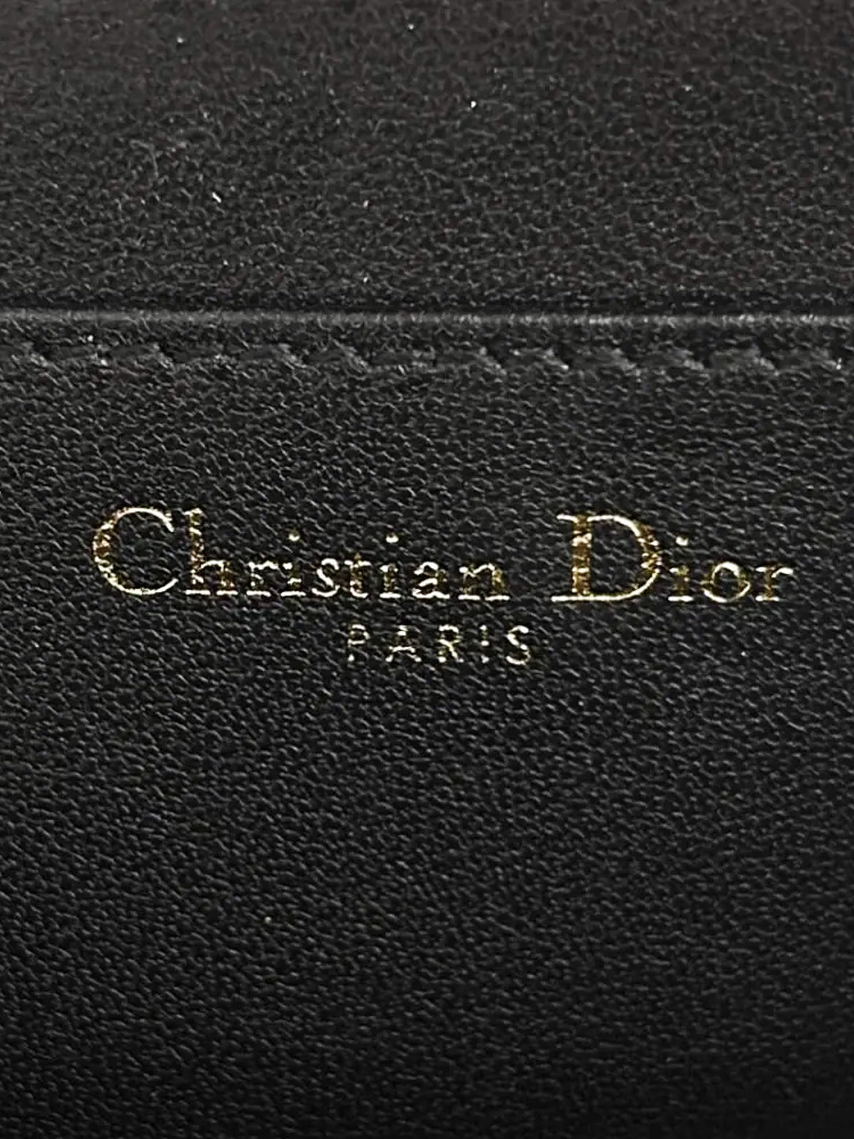 Christian Dior 2021 Black Calfskin Leather Cannage Quilt Cardholder