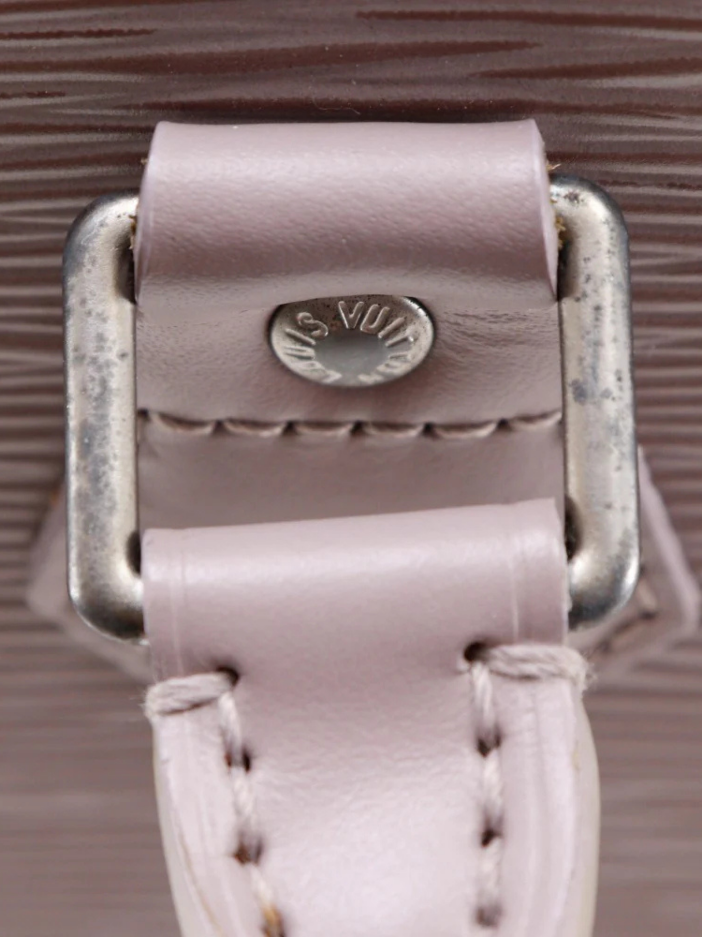 Louis Vuitton 2001 Lilac Epi Leather Sac Plat Handbag