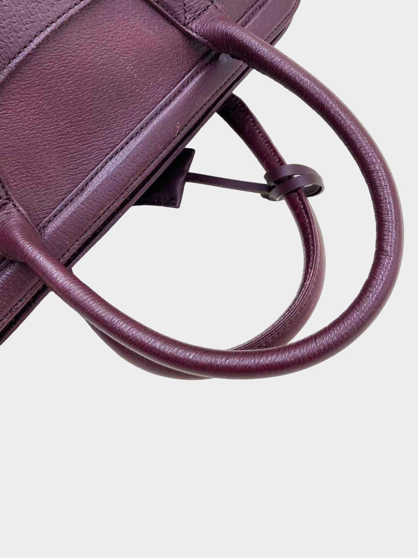 Vivienne Westwood 2010s Wine Red Leather Bag Handbag