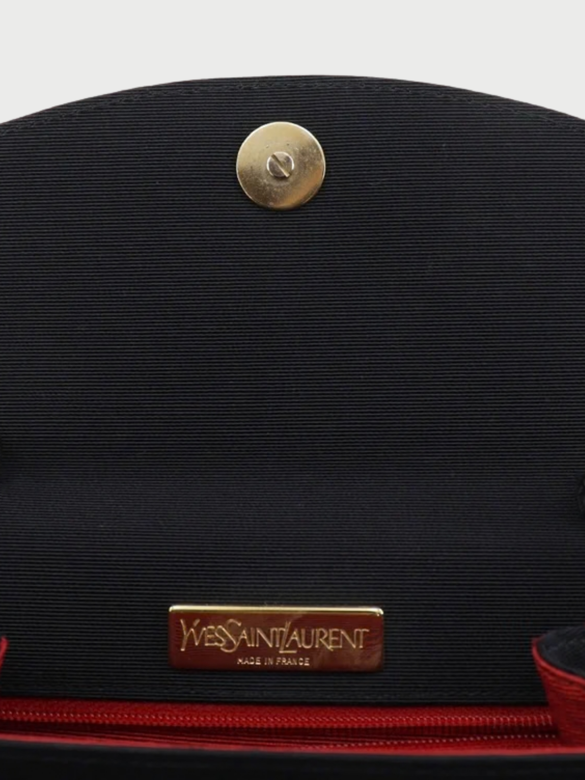 Yves Saint Laurent 2000s Black Cotton 2Way Party Shoulder Bag
