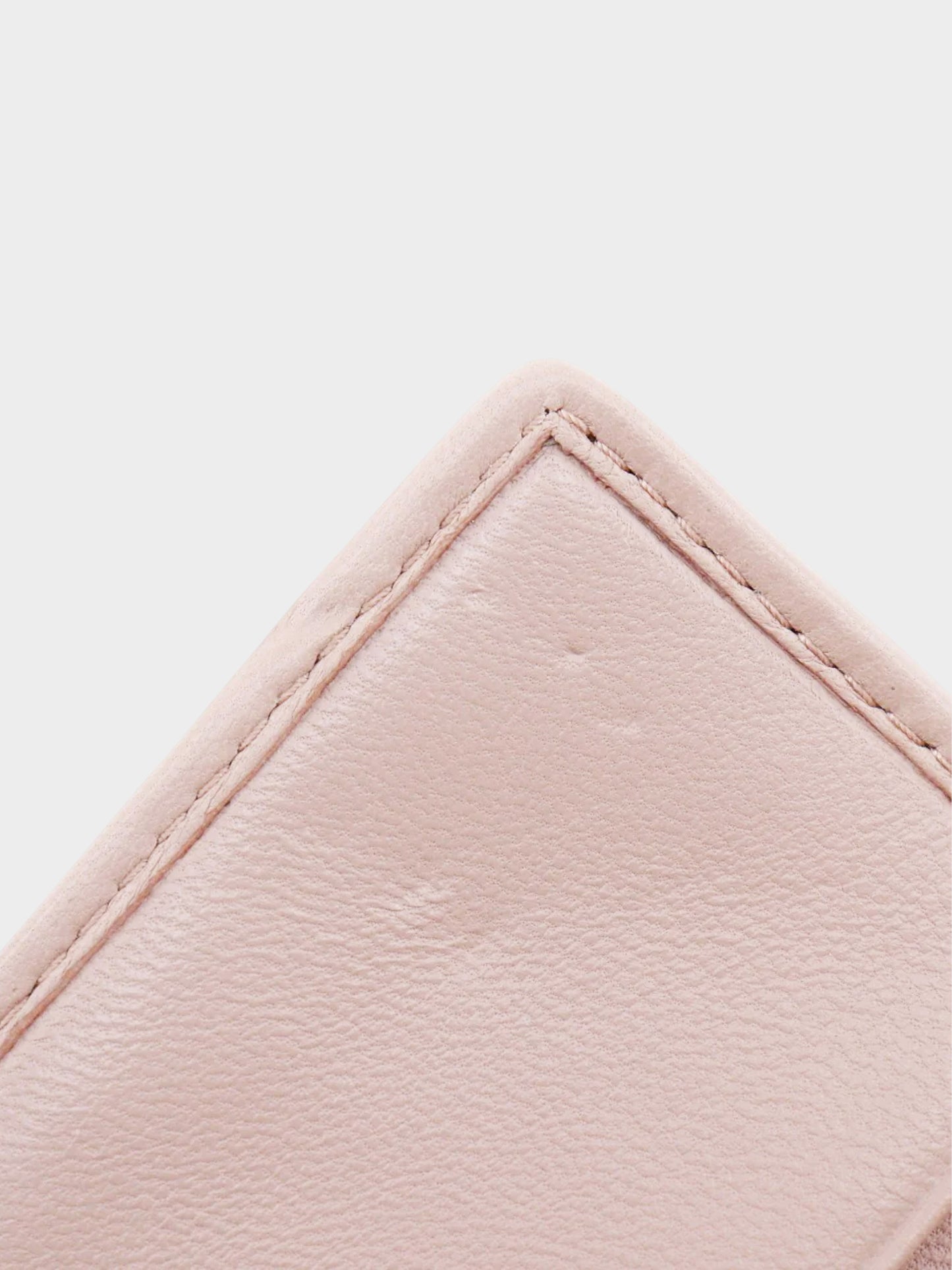 Miu Miu 2010s Pink Chevron Stitch Key Case
