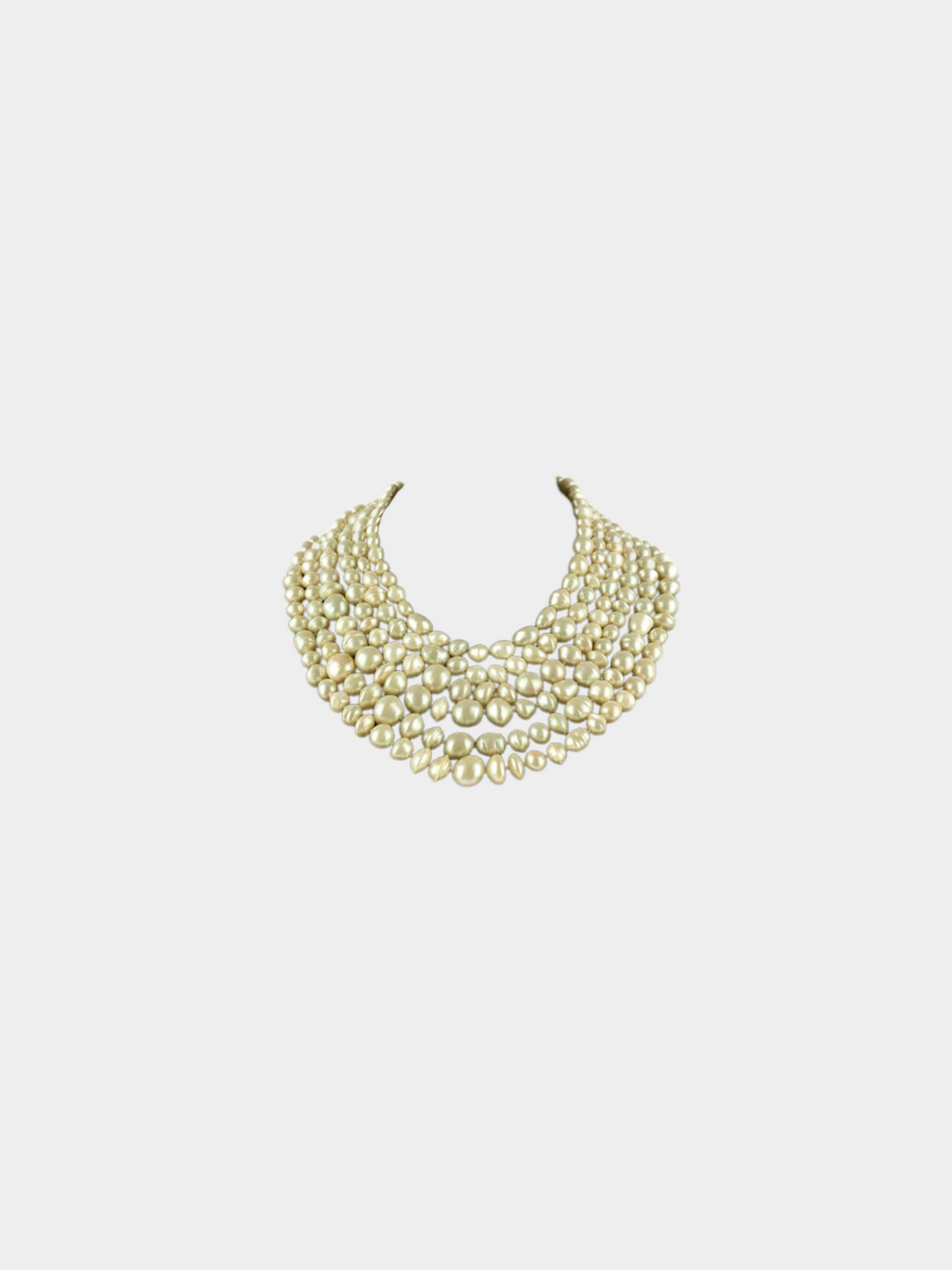 Chanel SS 1993 Layered Pearl Dickey Necklace