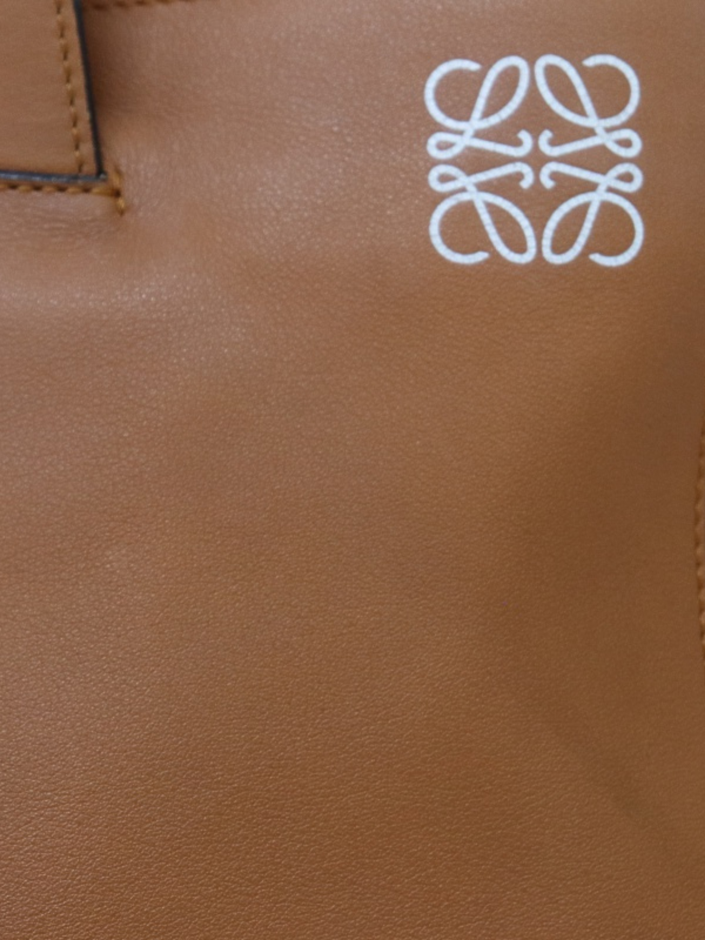 Loewe 2010 Brown Leather Anagram Tote Bag
