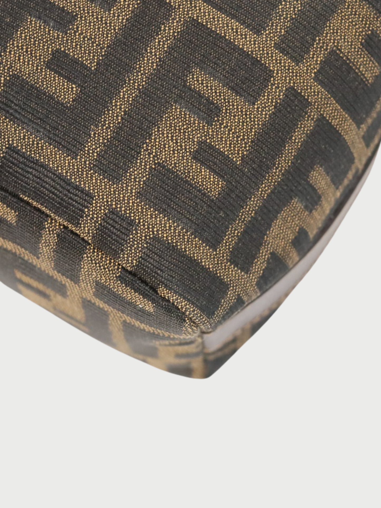 Fendi 2000s Brown Zucca Canvas Mini Handbag