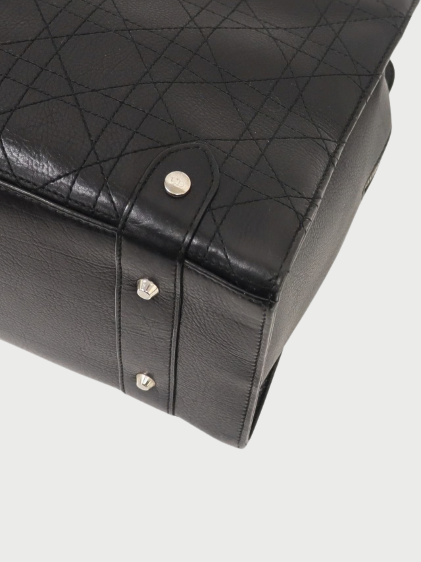 Christian Dior Bo 2004 Black Cannage Leather Handbag