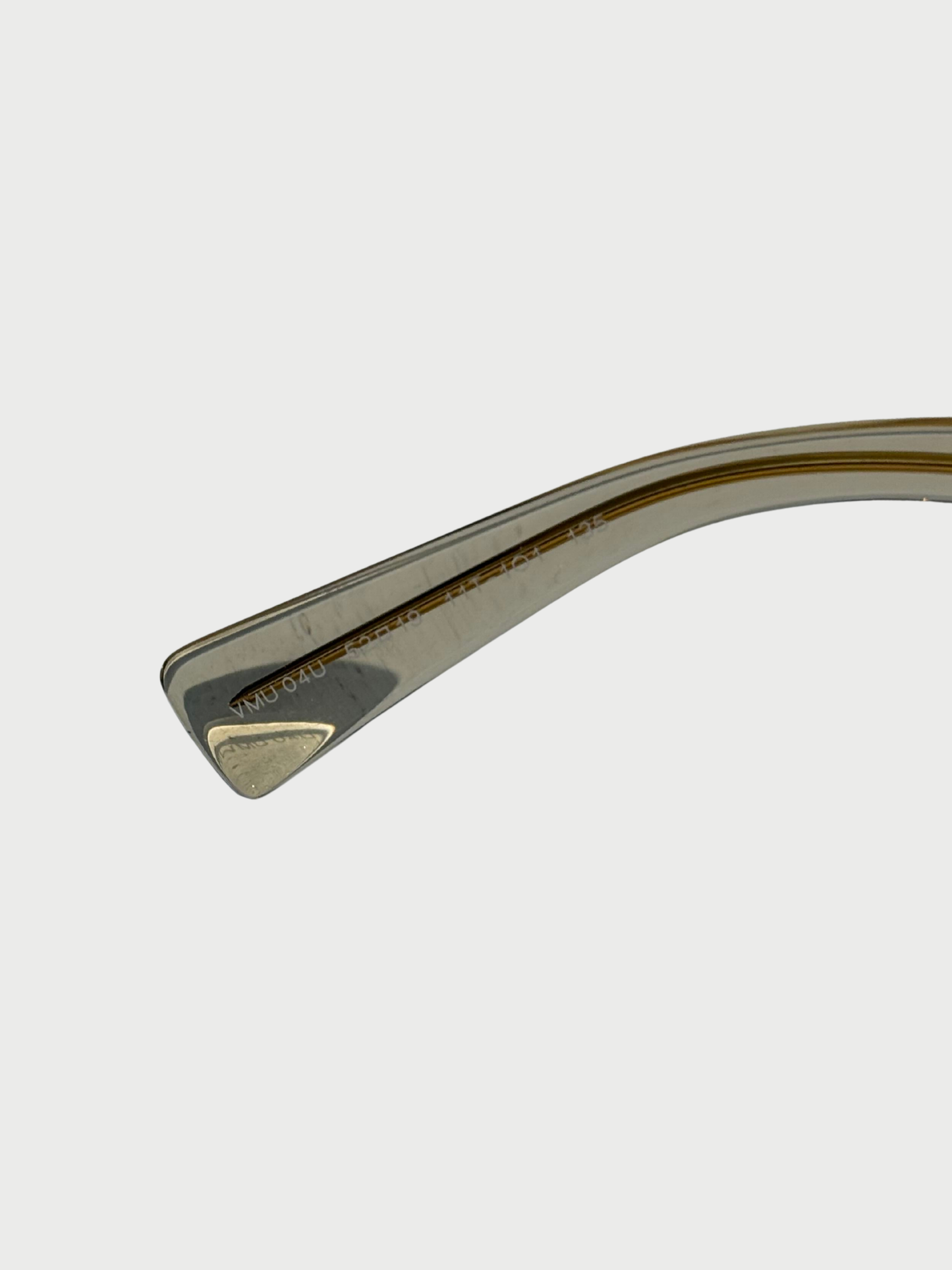 Miu Miu 2020s Sand Transparent Acetate MU 04UV Square Optical Glasses