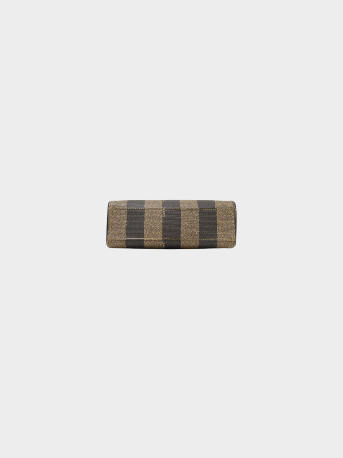 Fendi 2000s Khaki Black Pequin Canvas Leather 2-Way Bag