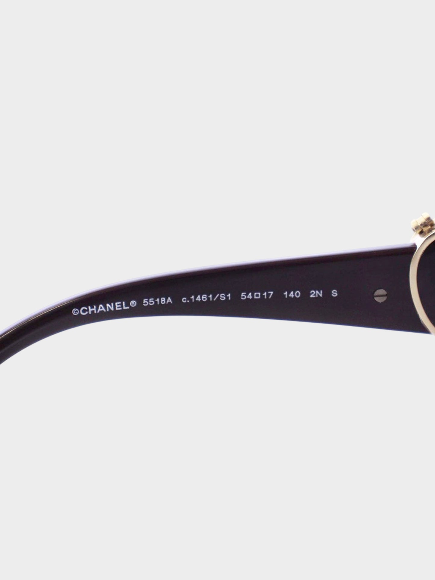 Chanel 2020s Burgundy CC Heart Locket Square Sunglasses