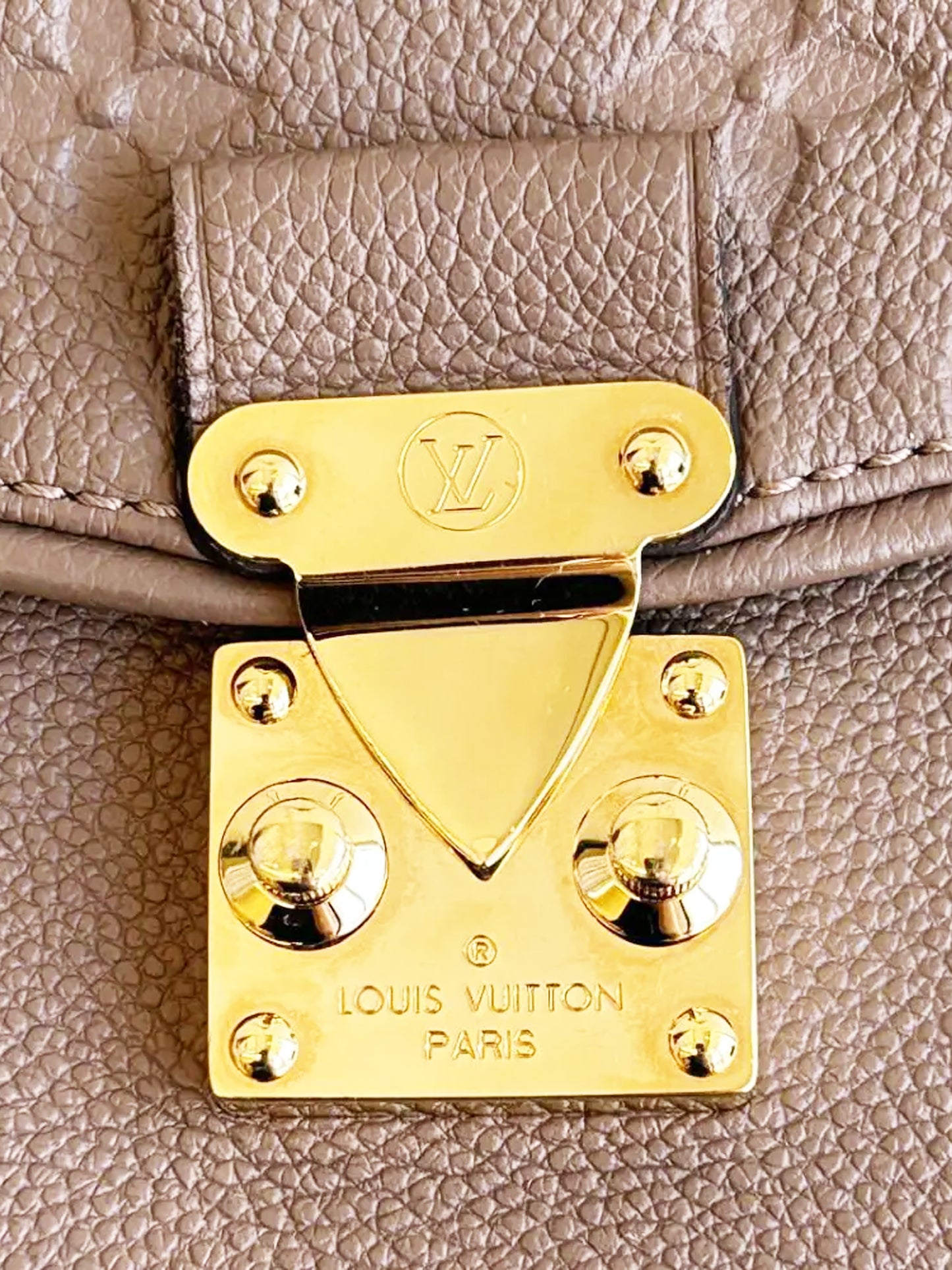 Louis Vuitton 2015 Brown Empreinte Leather St. Germain MM Bag