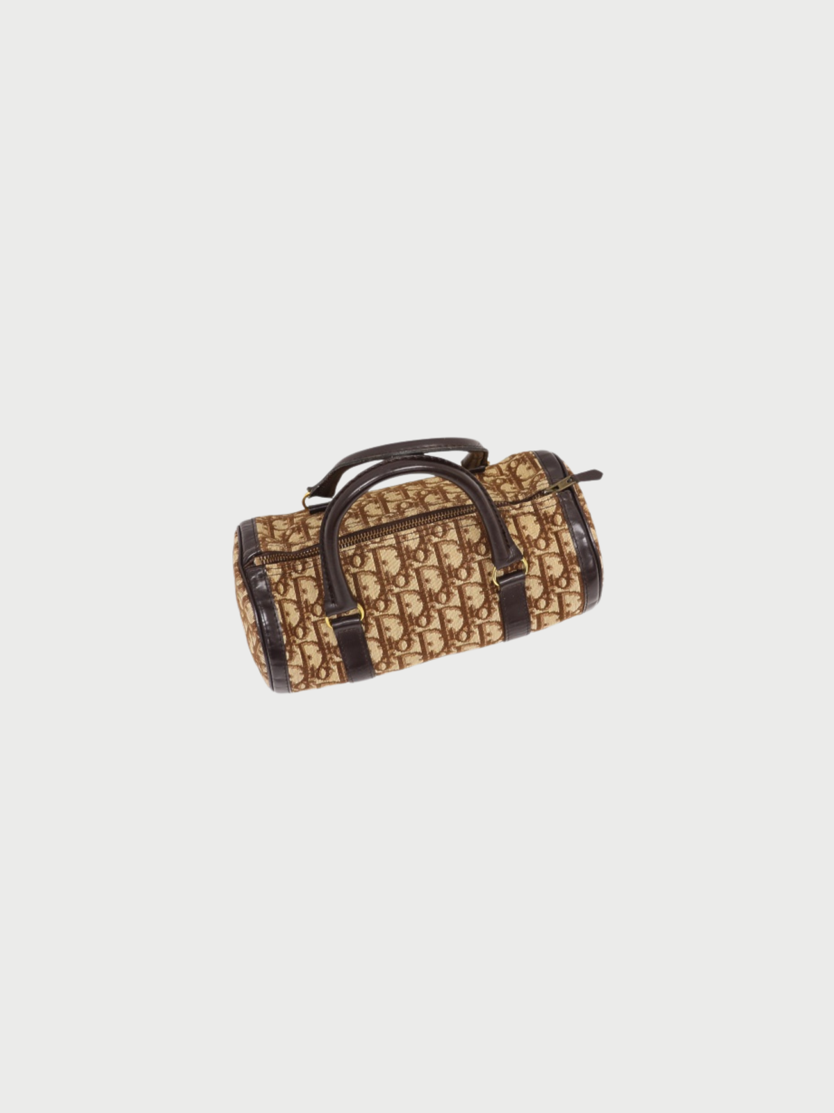 Christian Dior 2000s Brown Trotter Canvas Handbag