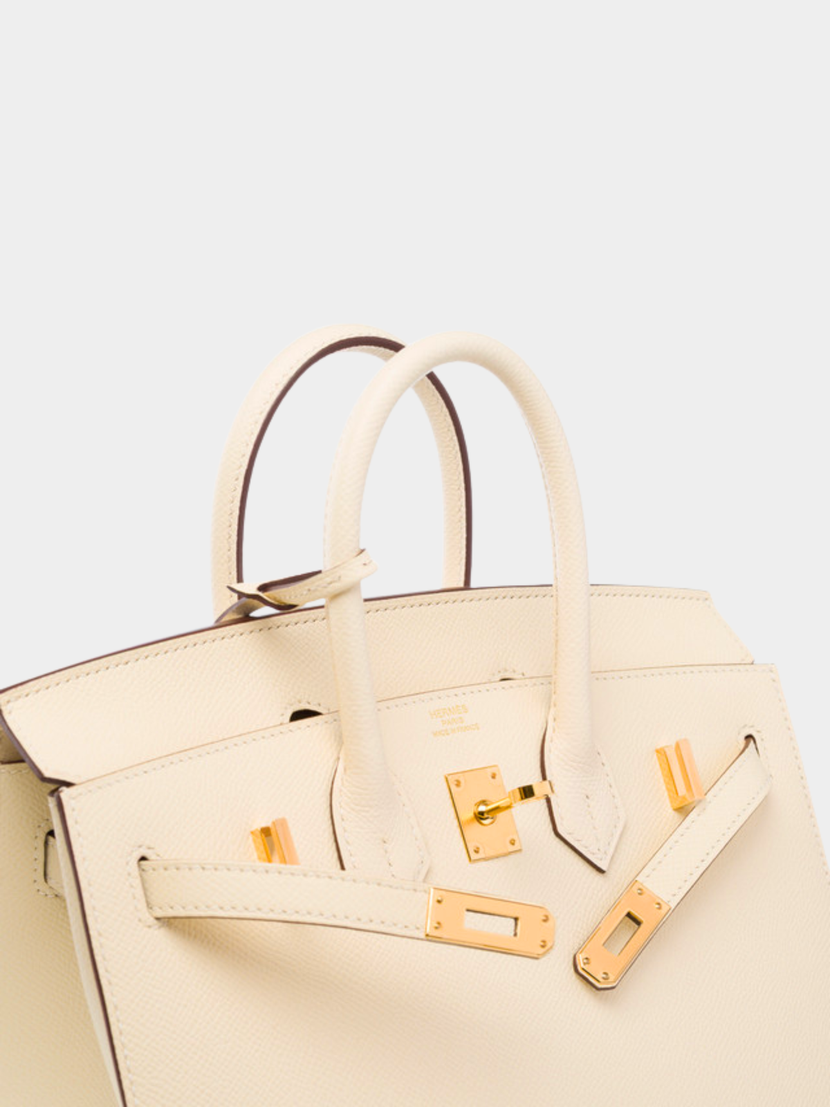 Hermès 2020s Beige Epsom Birkin 25 Sellier Bag