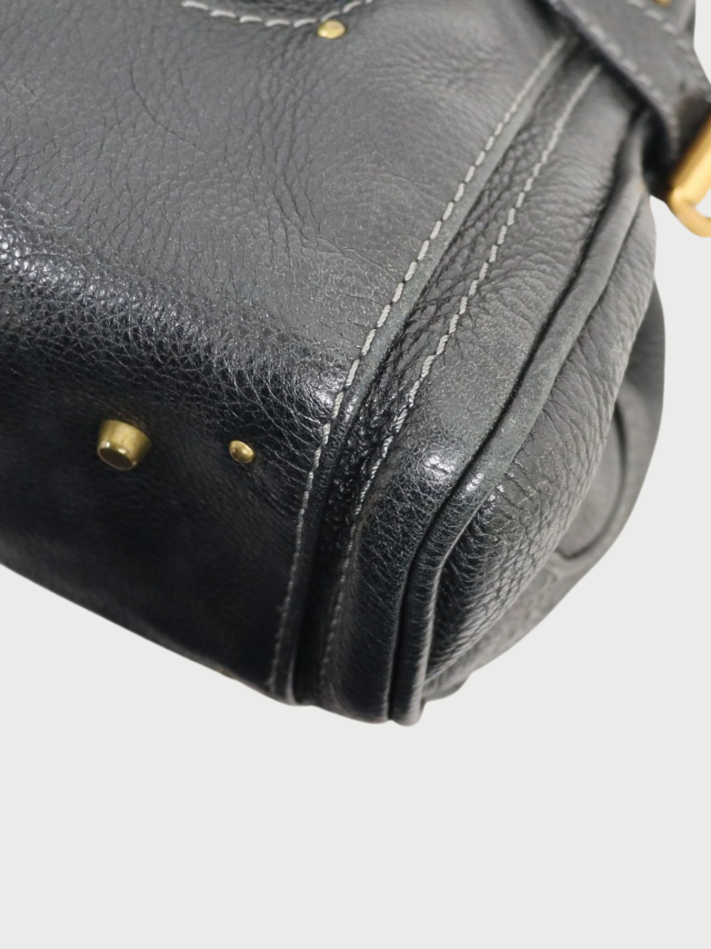 Chloé 2000s Black Leather Paddington Bag