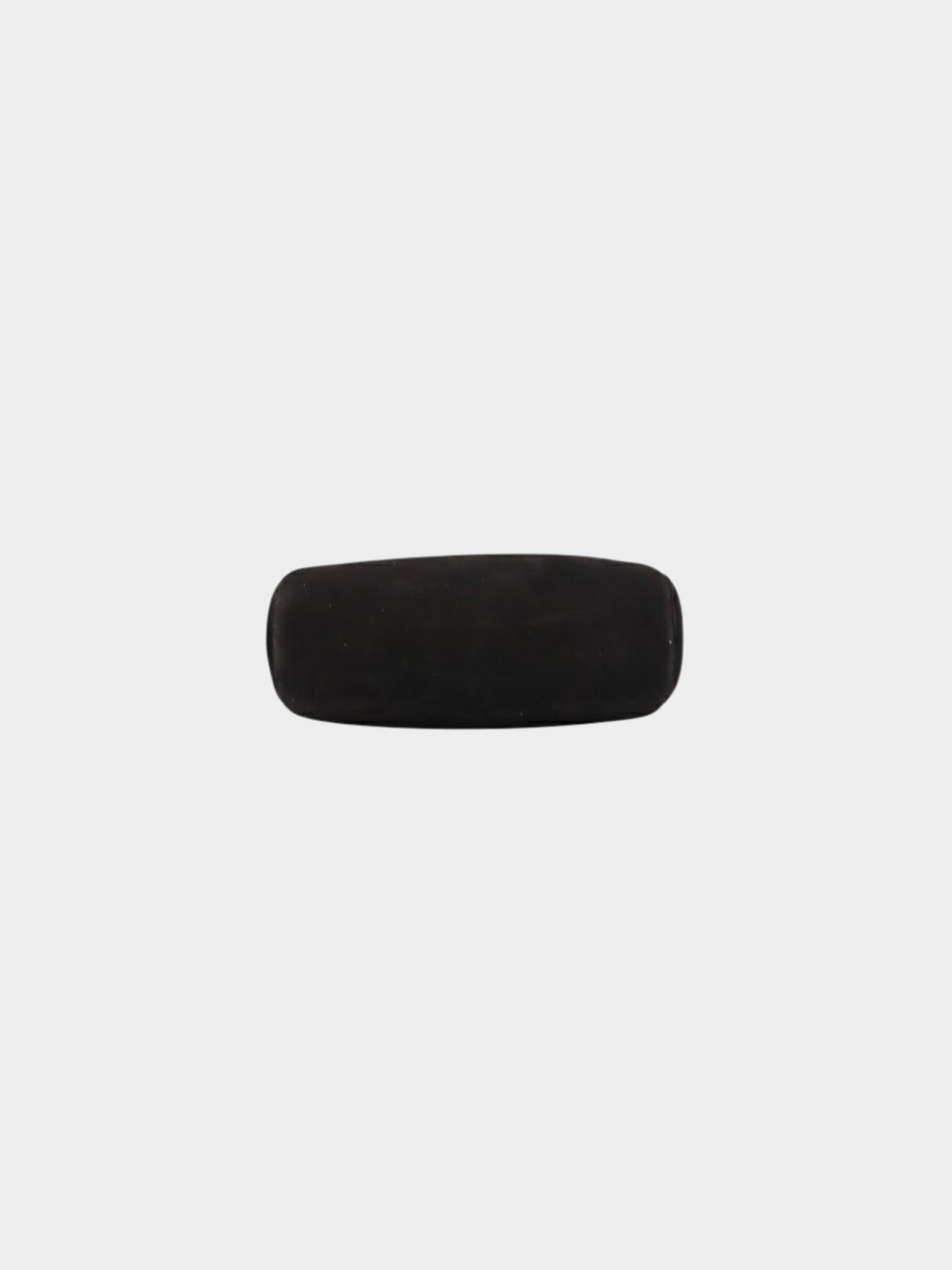 Christian Dior 2000s Black CD Oval Chain Suede Shoulder Bag