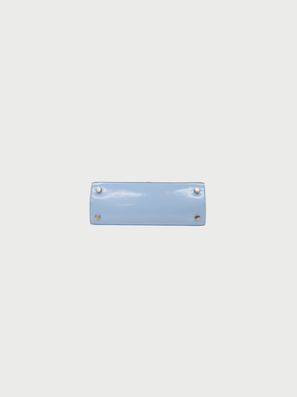 Salvatore Ferragamo 2023 Light Blue Patent Leather Gancini 2Way Bag