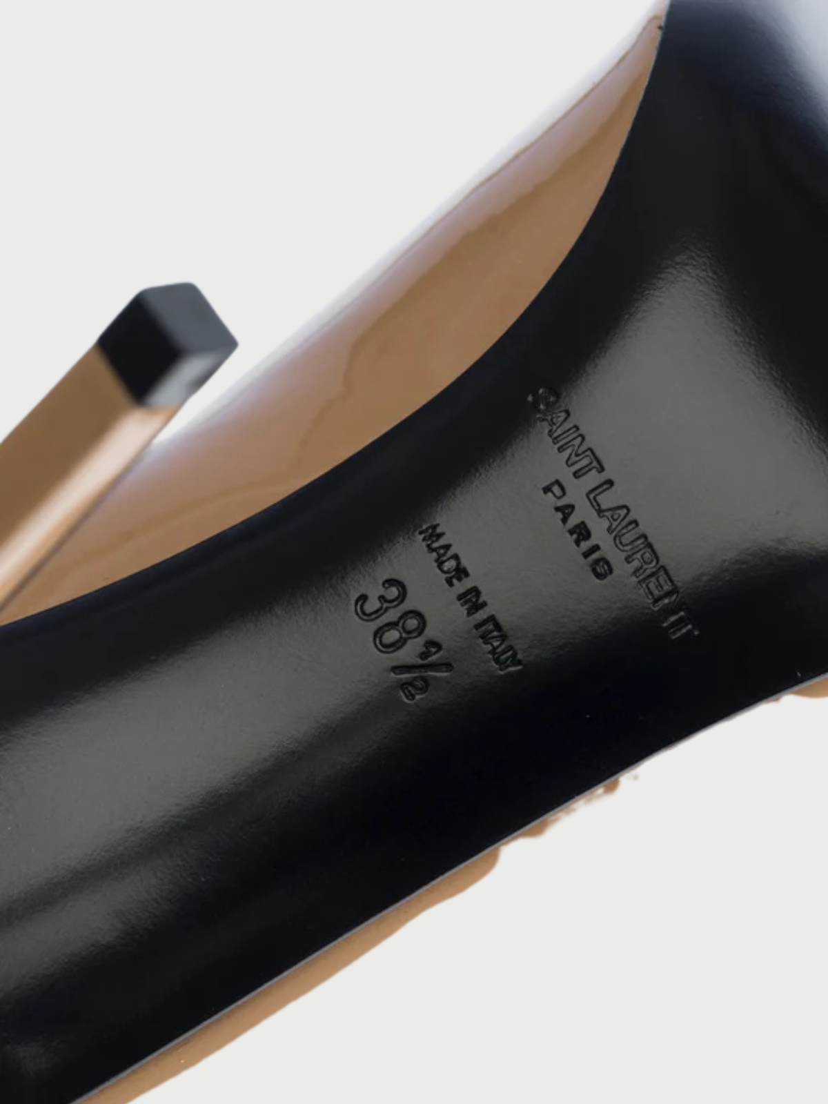 Yves Saint Laurent 2010s Beige Patent Leather Pointed Toe Pumps