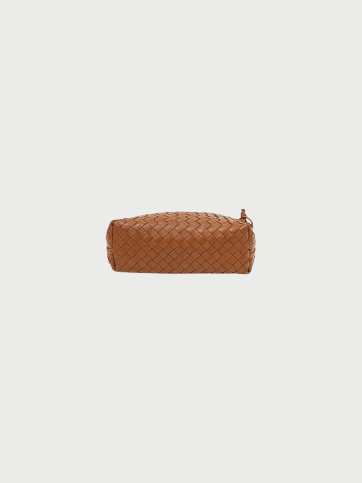 Bottega Veneta 2000s Brown Leather Intrecciato Shoulder Bag