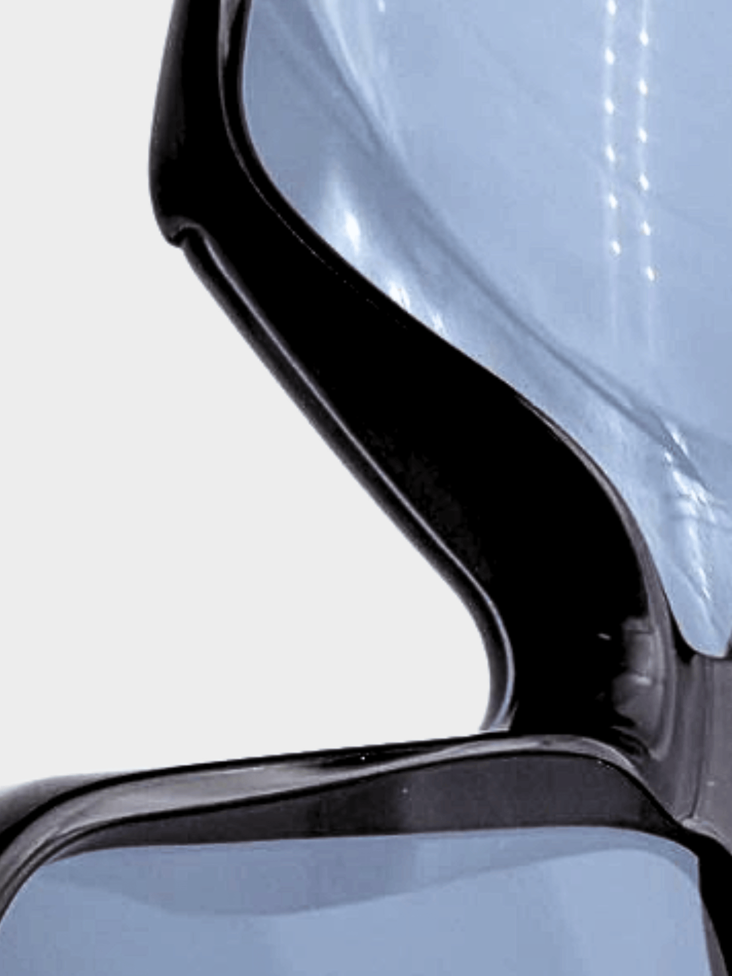 Chanel 2000s Black Shield Sunglasses