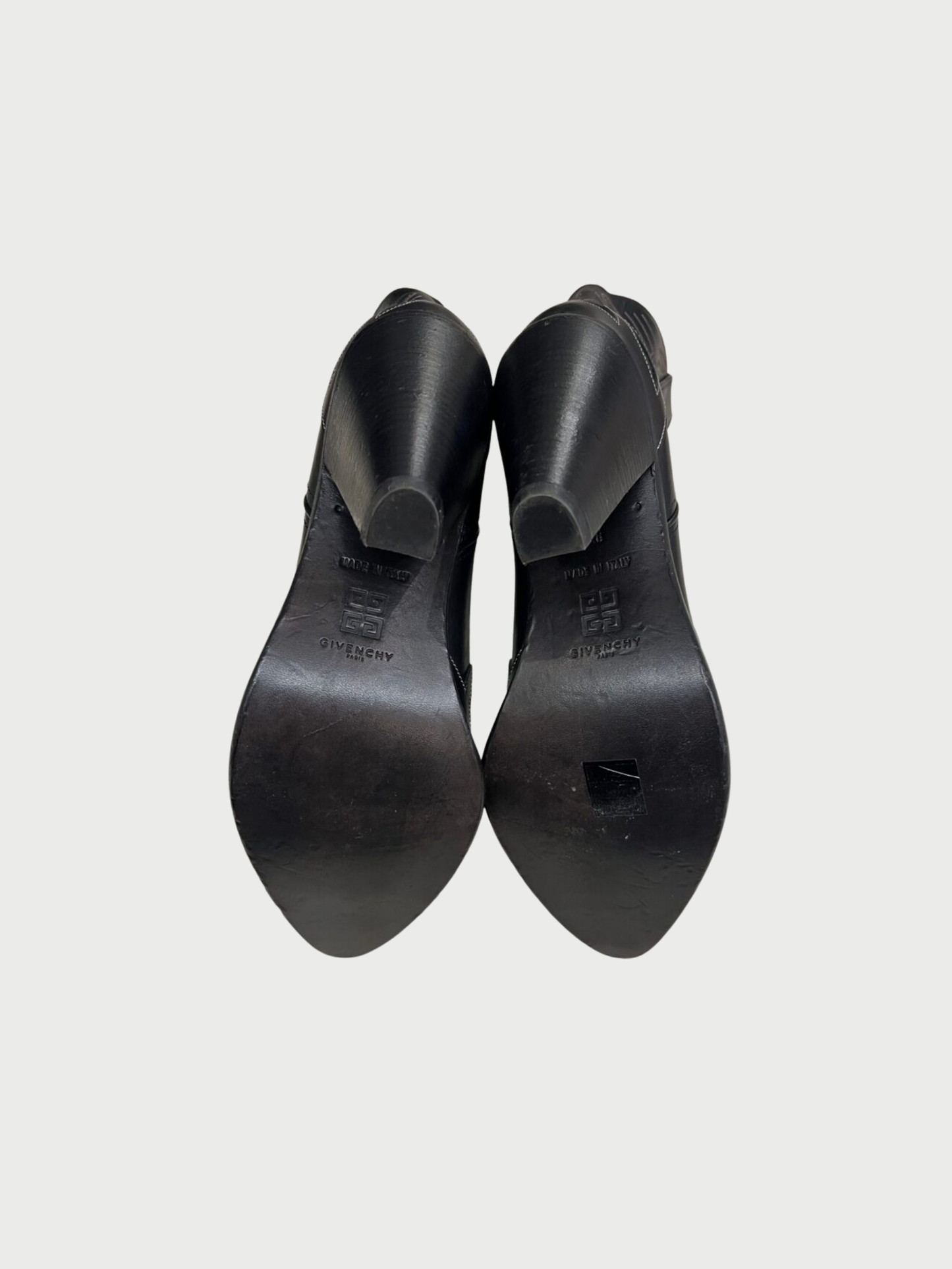 Givenchy 2020s Black Leather Cowgirl Boots