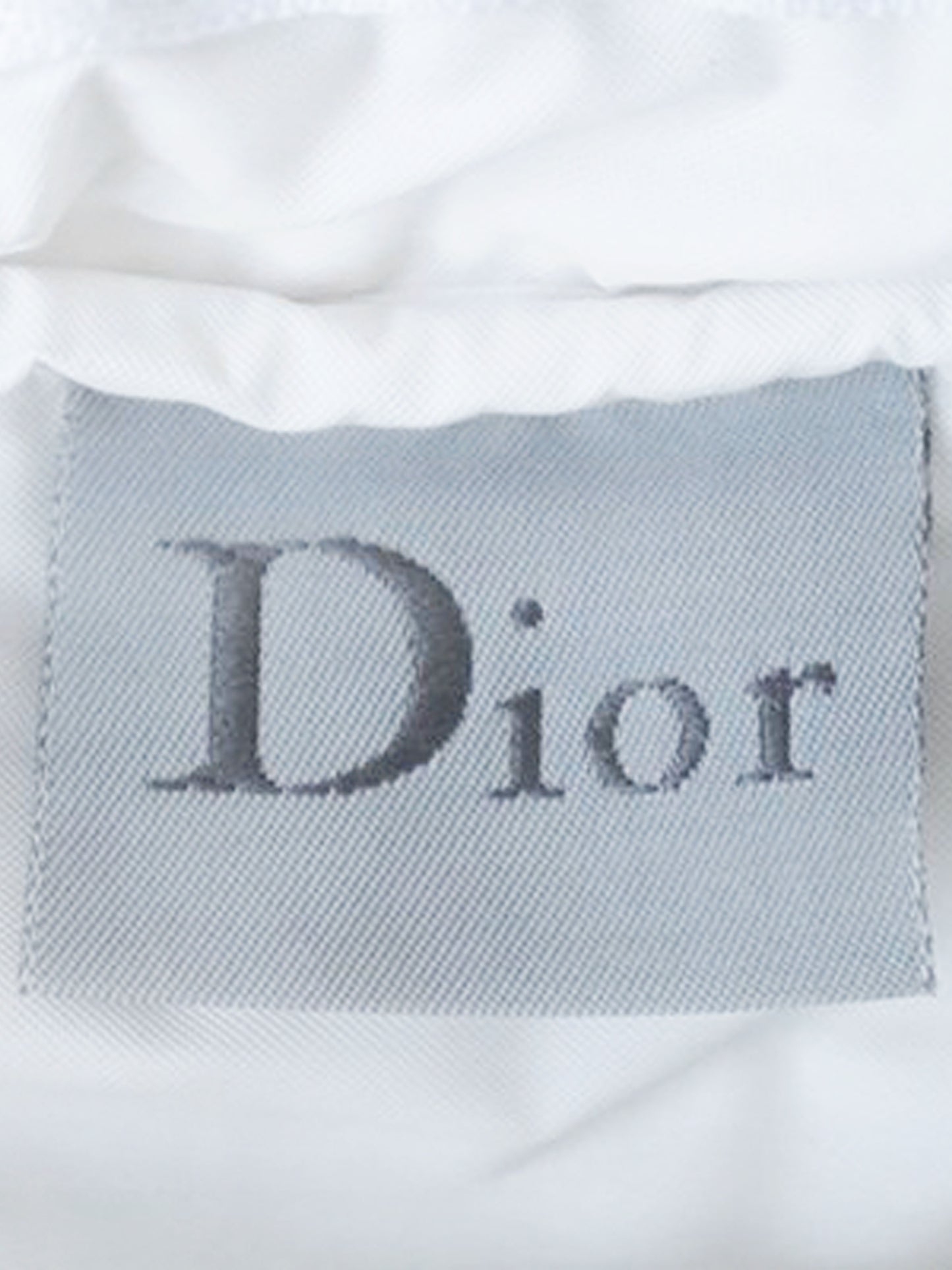 Christian Dior 2000s J'adore Dior White and Blue Terrycloth Bag