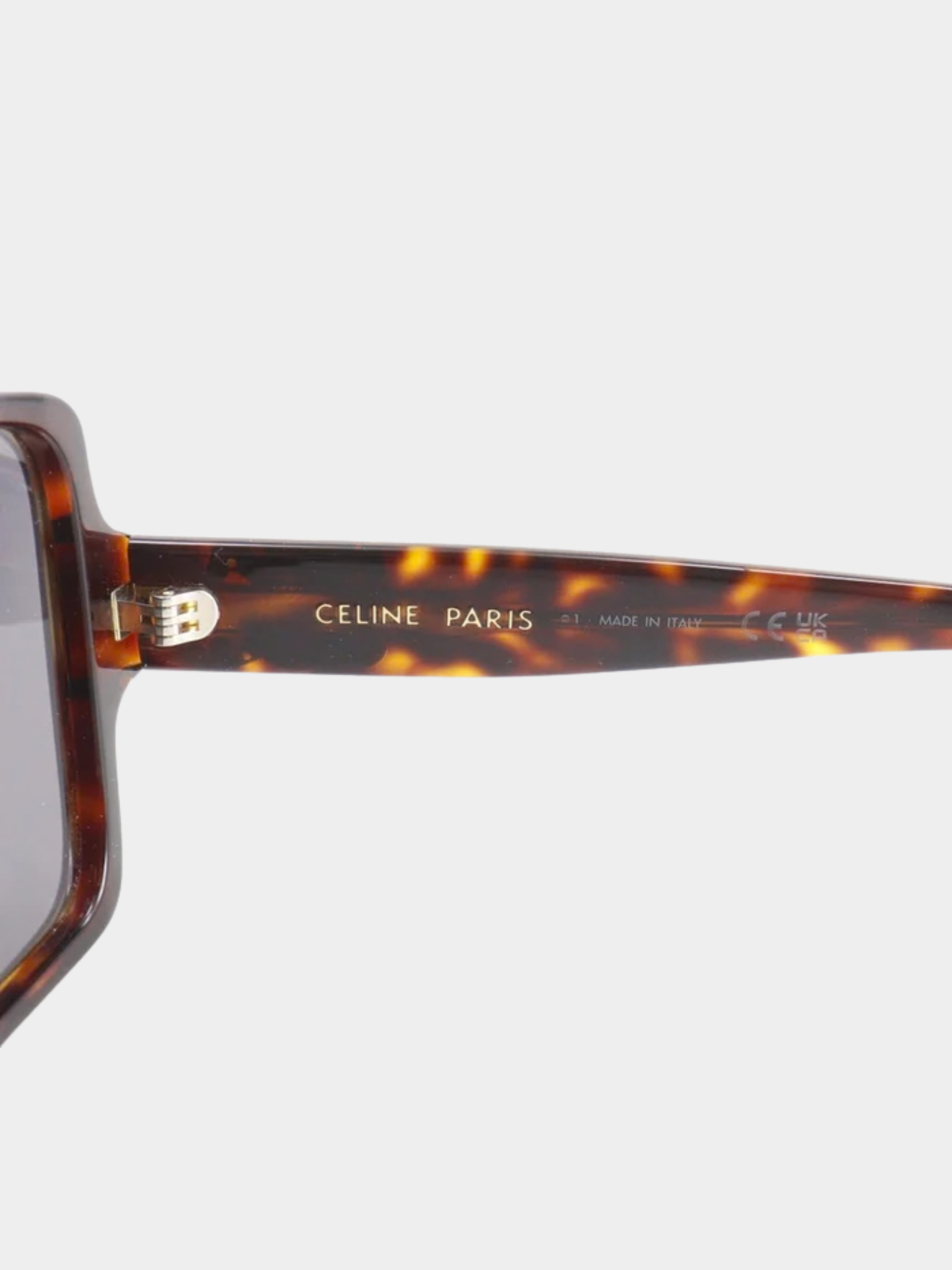 Celine 2020s Brown Plastic Triomphe Sunglasses