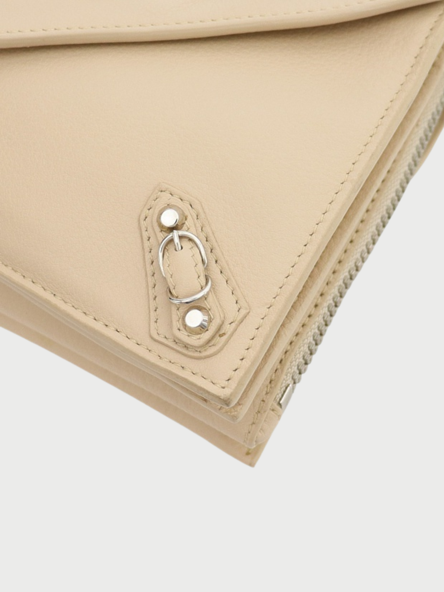 Balenciaga SS 2013 Beige Leather Paper Triple Shoulder Bag
