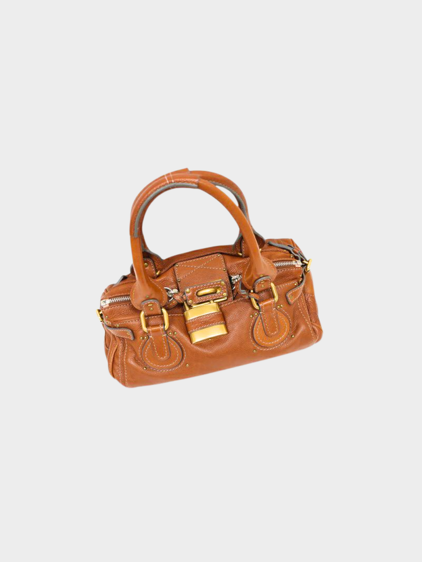 Chloe 2000s Brown Paddington Leather Bag