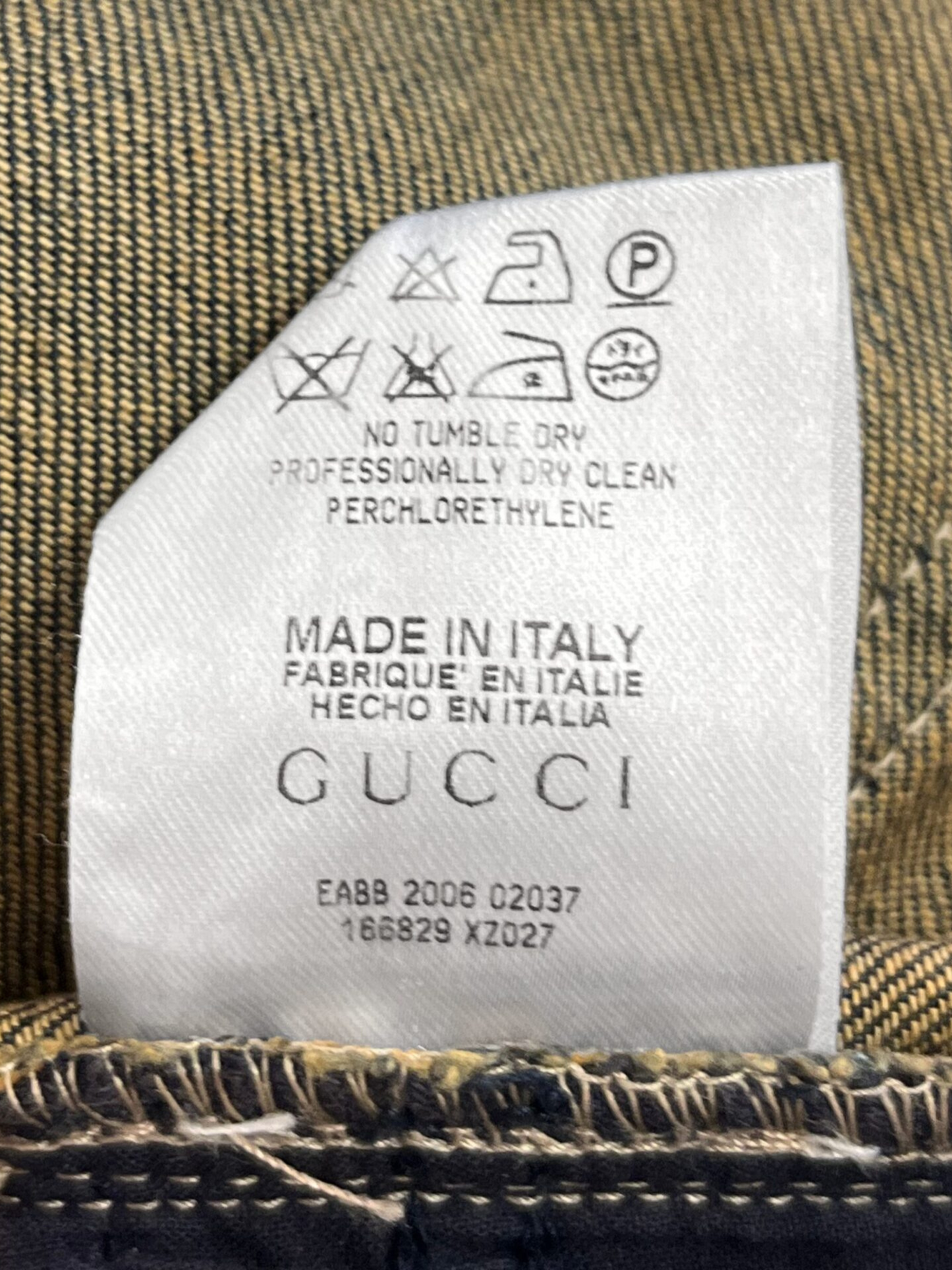Gucci 2000s Dark Wash Denim Low-Rise Jeans